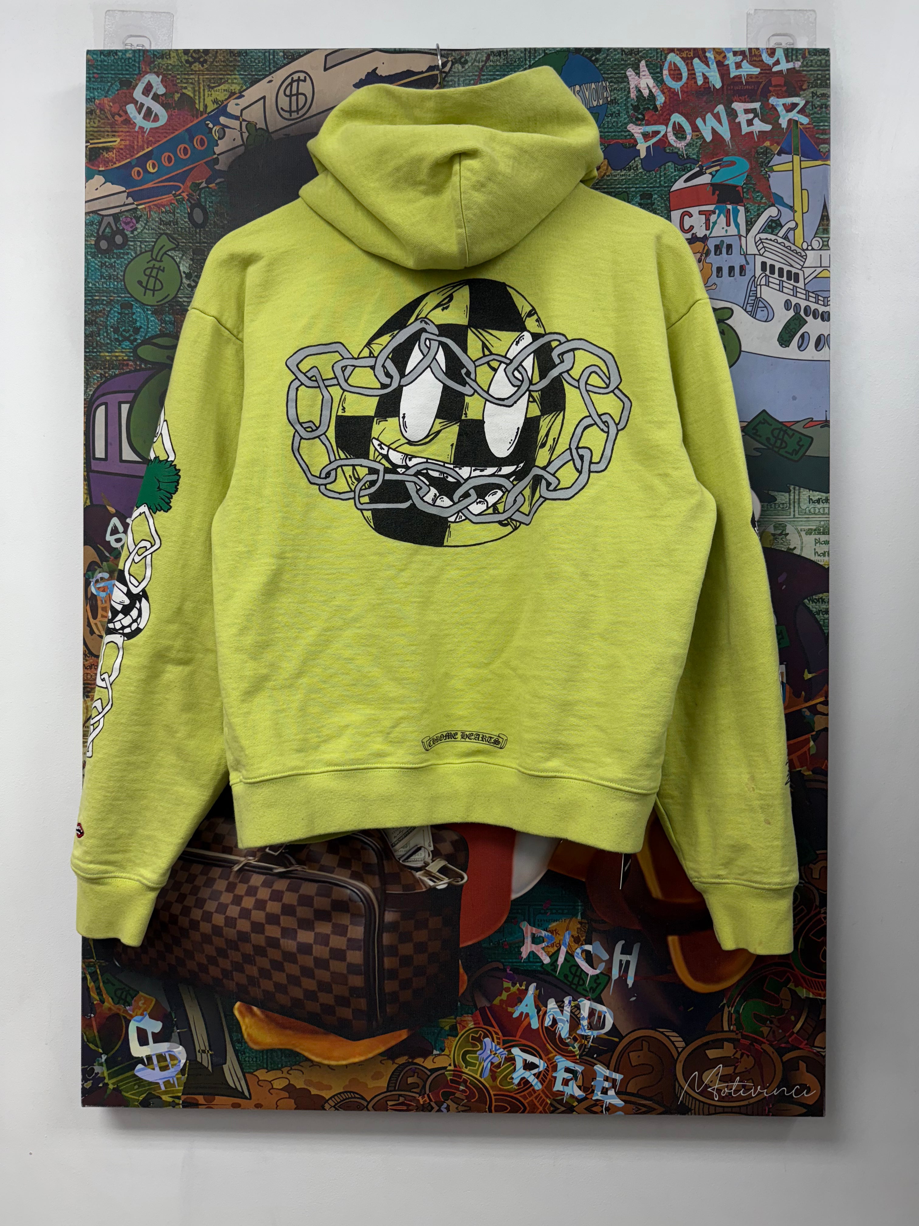 Chrome Hearts Matty Boy Lime Link Hoodie