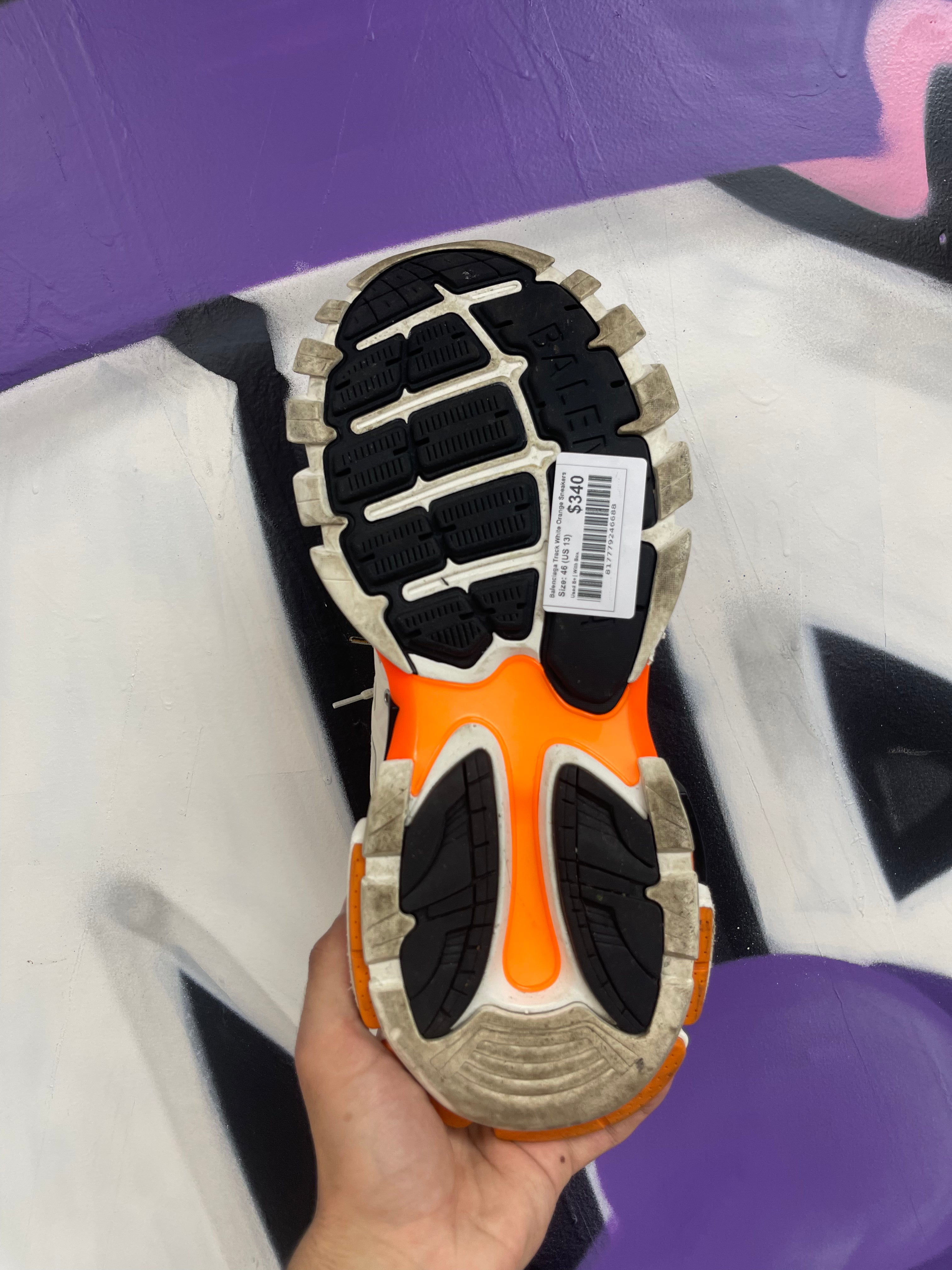 Balenciaga Track White Orange Sneakers