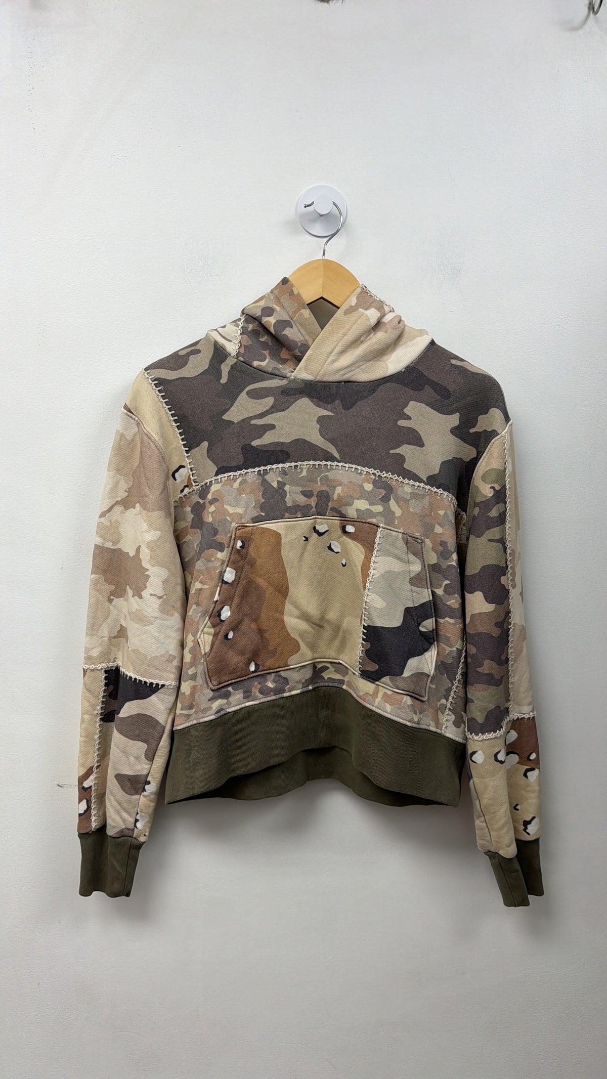 Amiri Camo Patchwork Hoodie