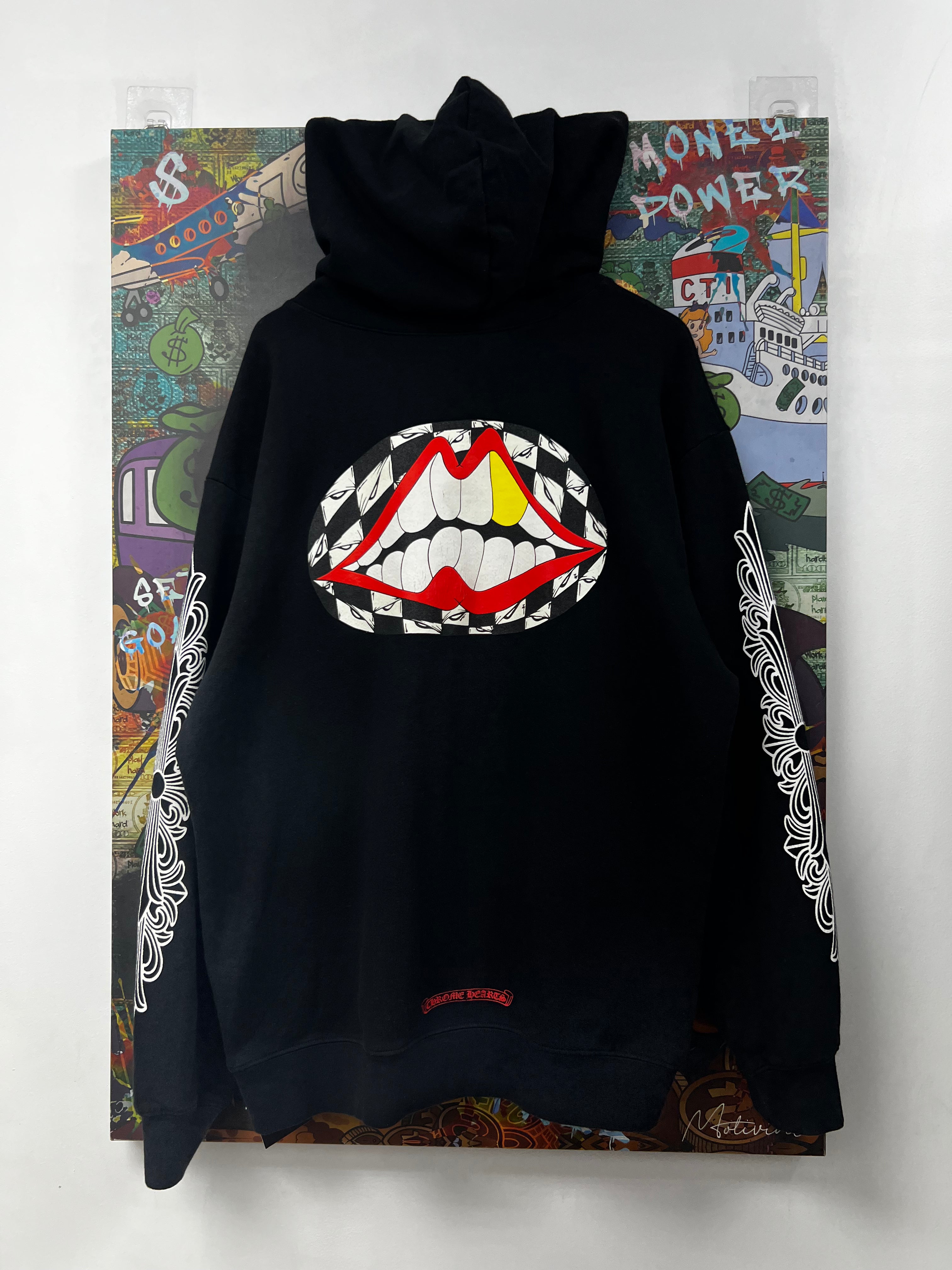 Chrome Hearts Matty Boy Black Red Chomper Hoodie