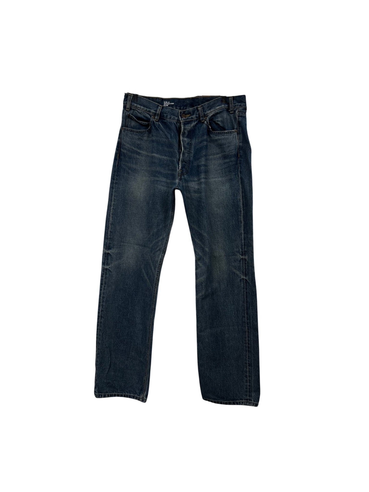 Celine N574 Straight Wide Leg Light Wash Jeans