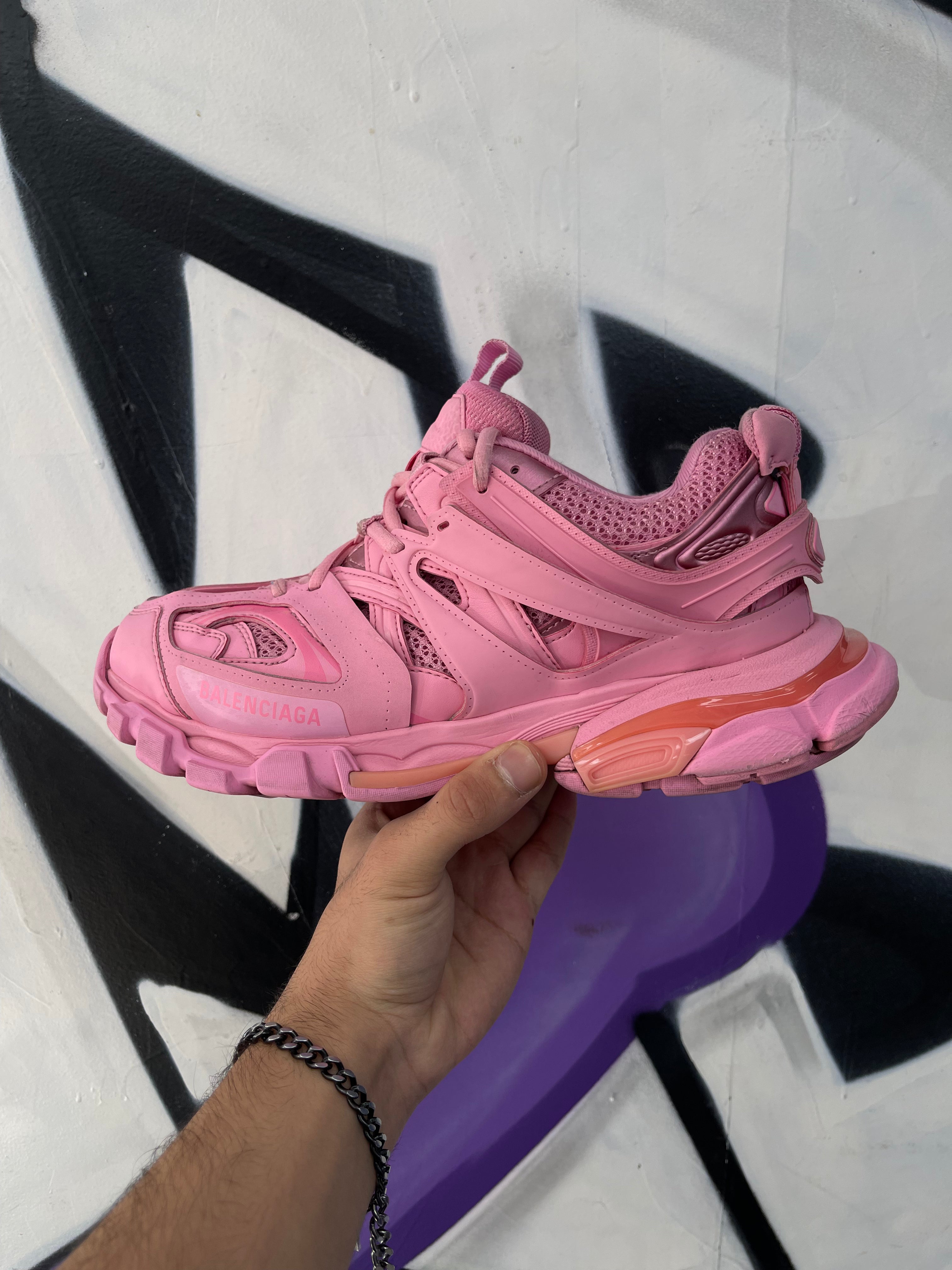 Bottega Veneta Pink Track Sneakers