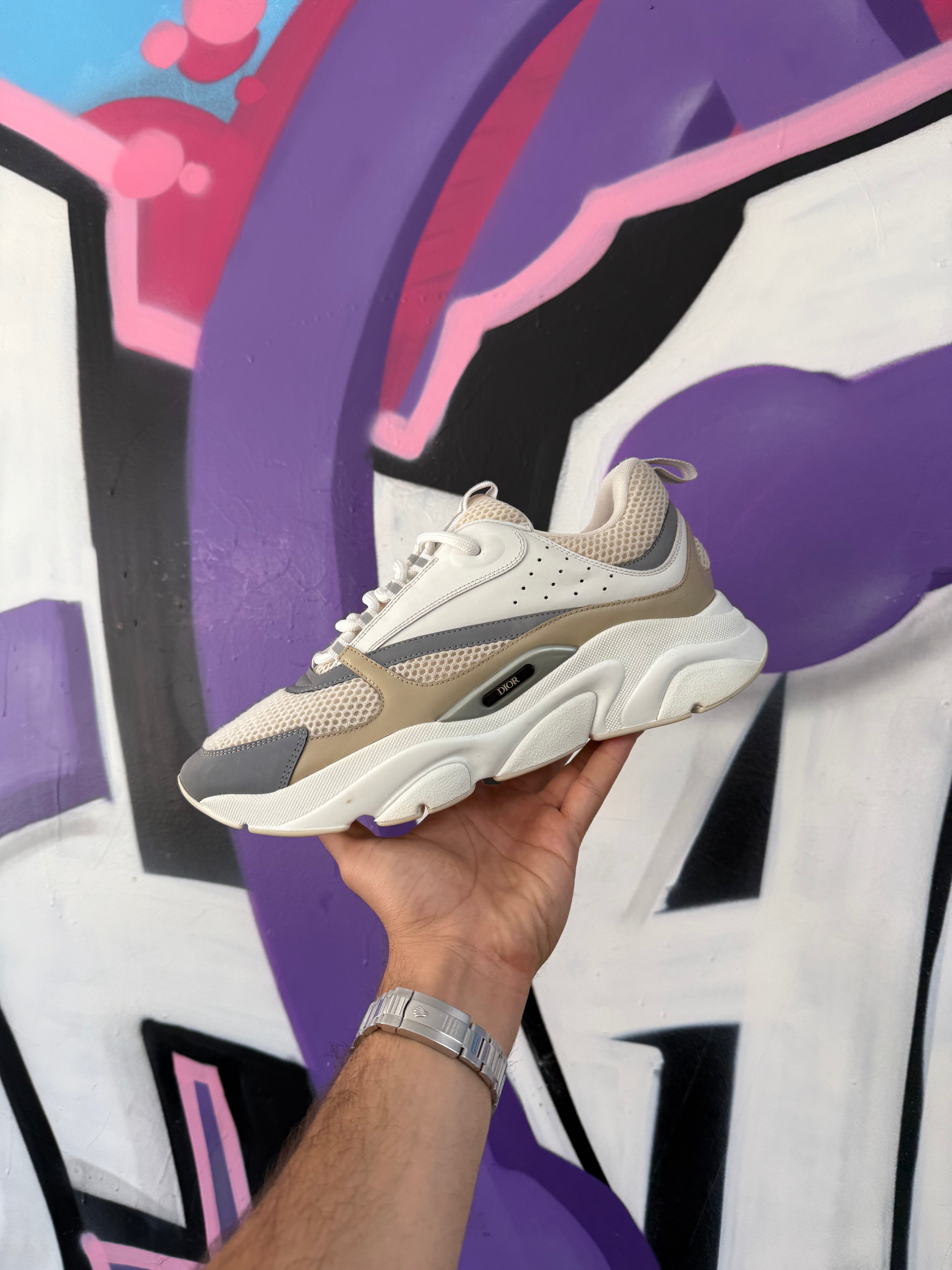 Dior B22 White Cream Sneakers