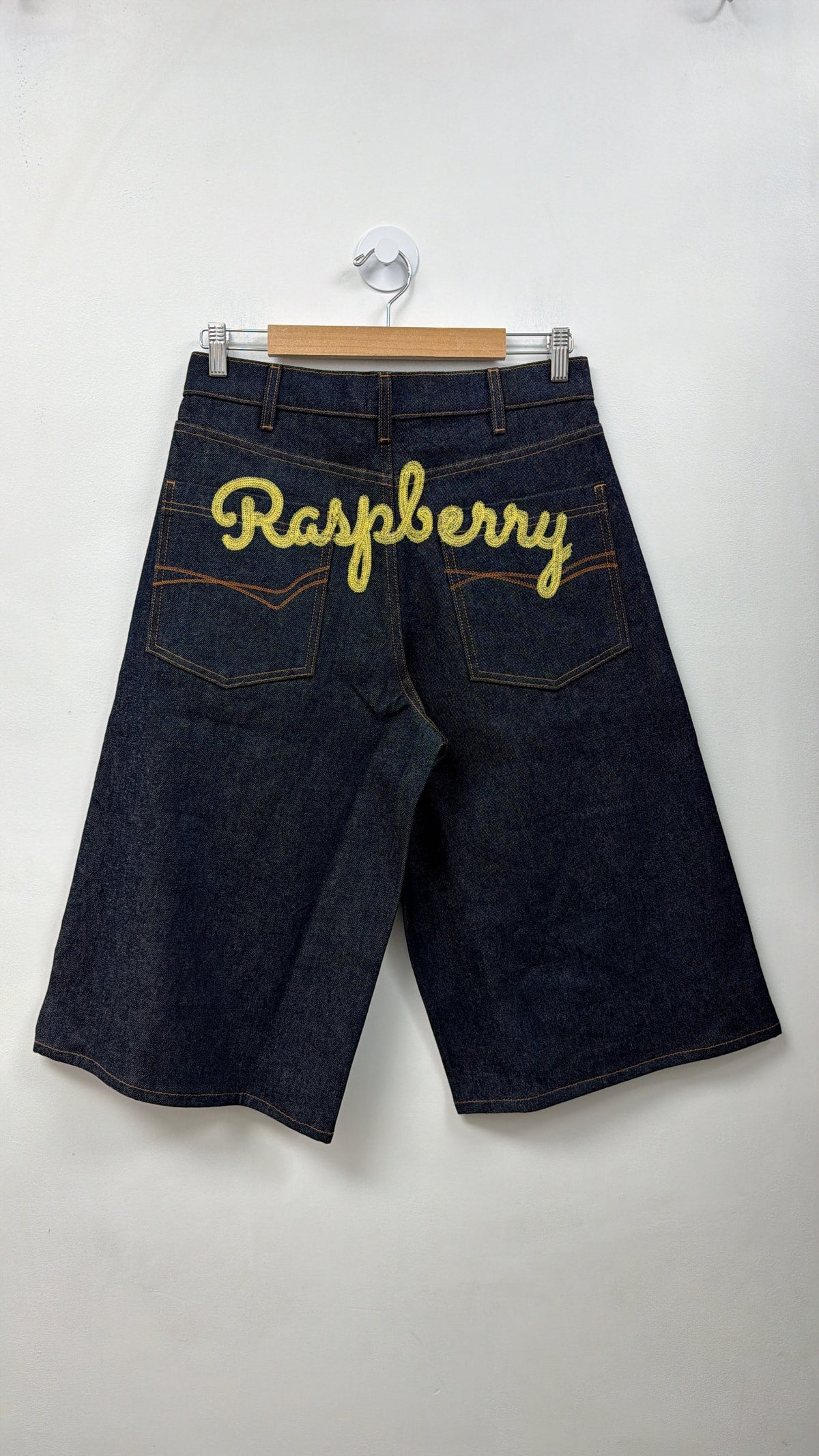 GV Gallery Selvedge Embroidered Back Jean Shorts