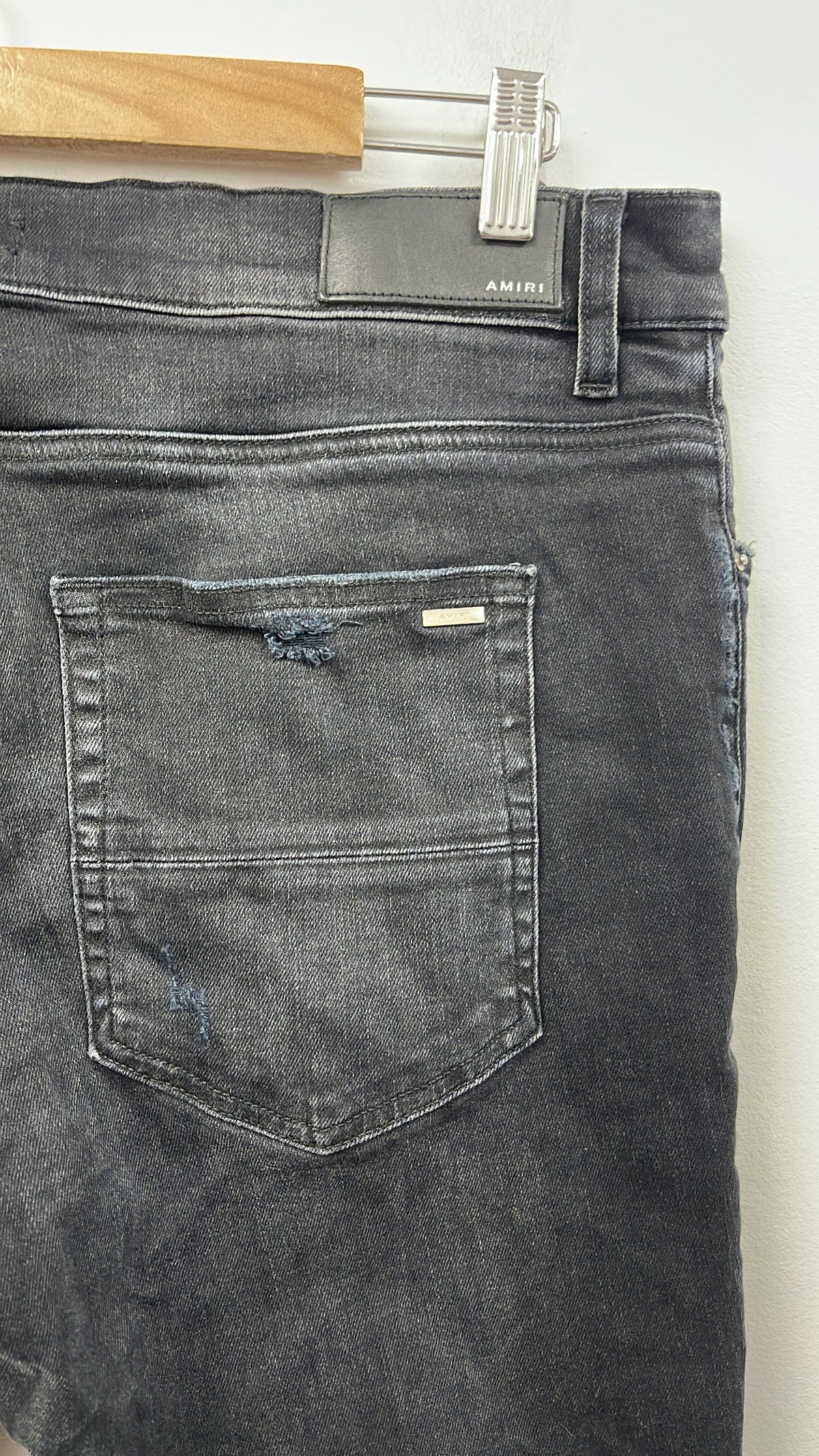 Amiri Black Cream Bandana Patchwork Jeans