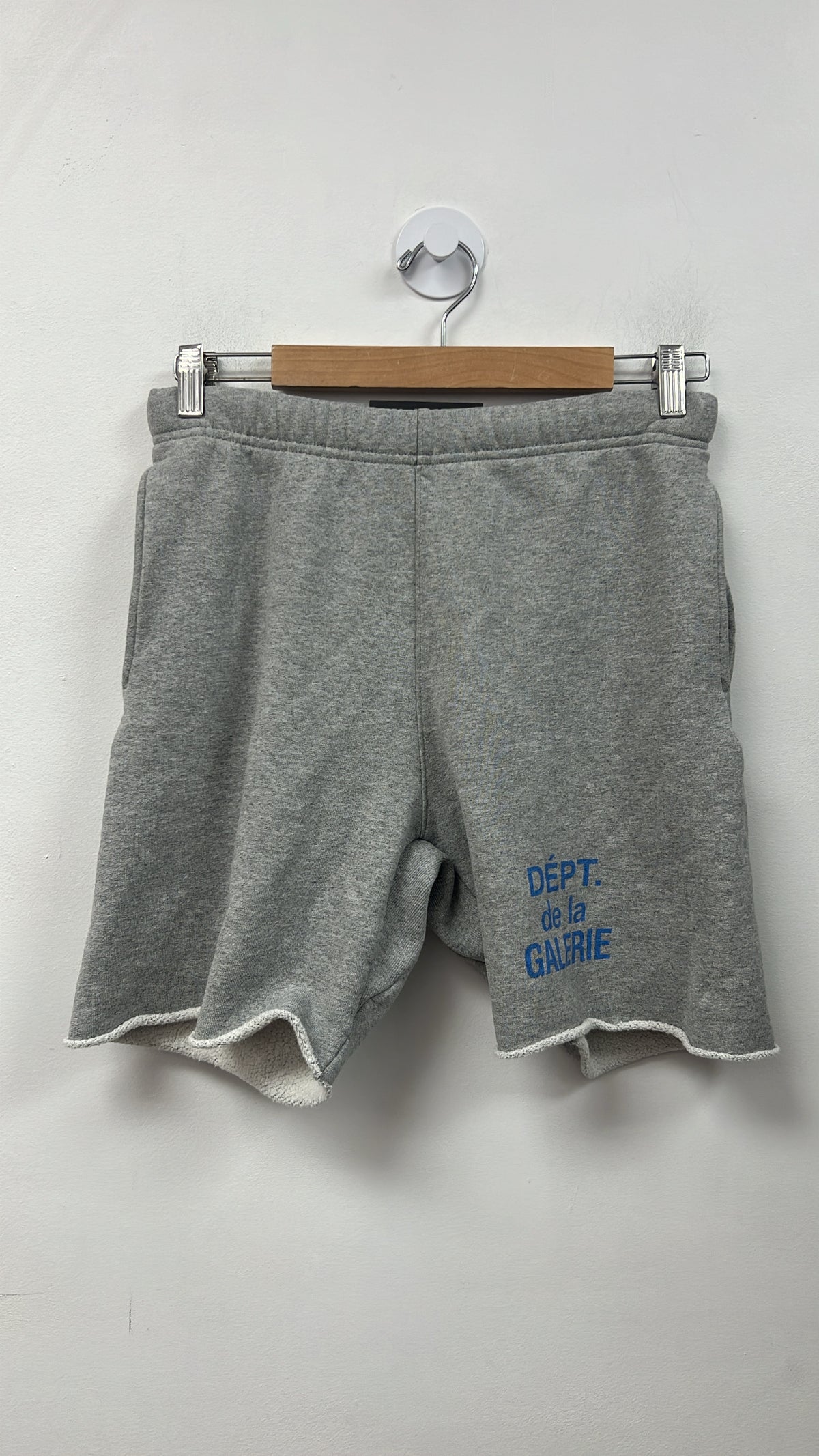 Gallery Dept Grey Baby Blue French Logo Shorts