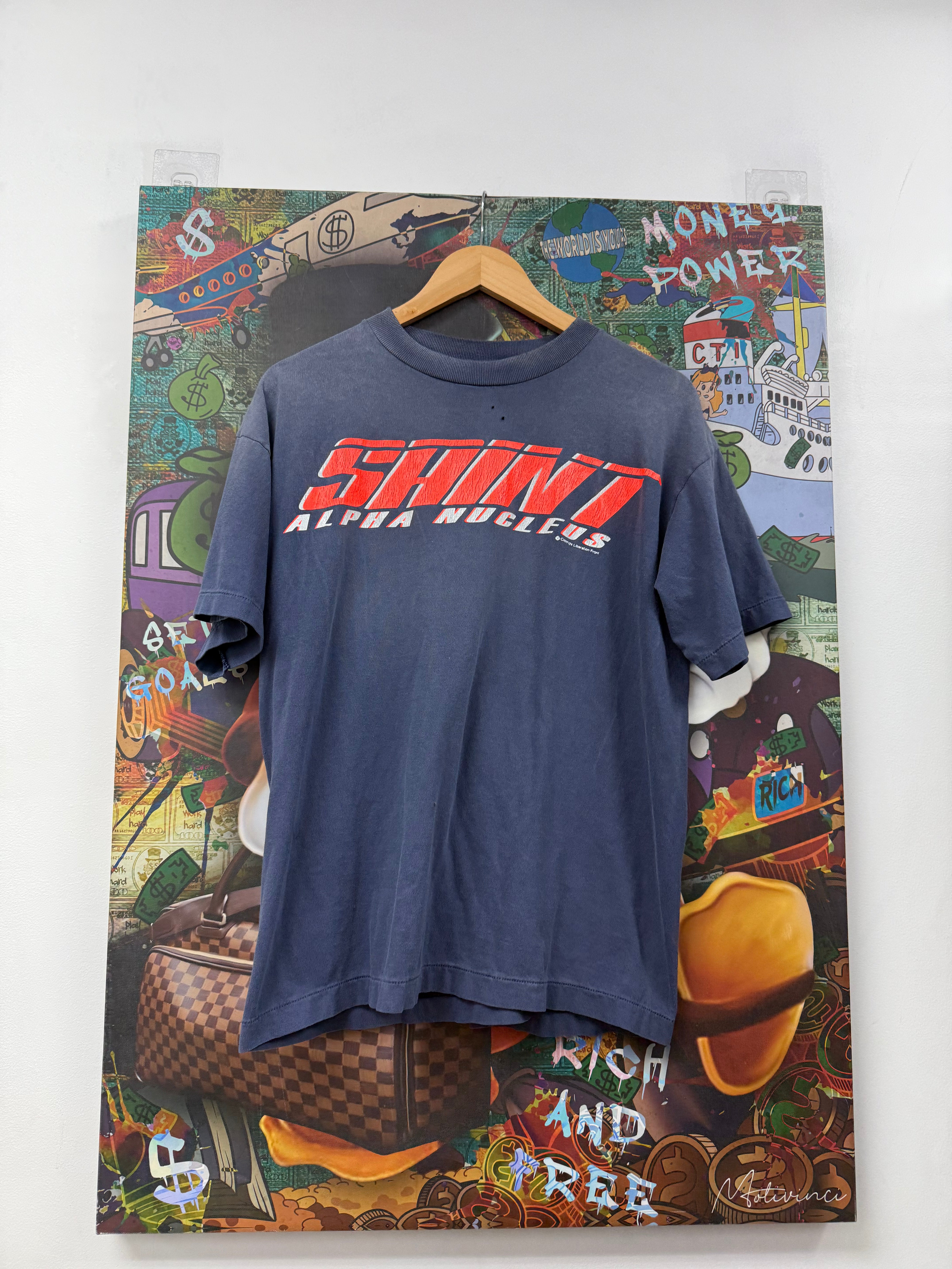 Saint Michael Blue Orange Alpha Nucleus Tee
