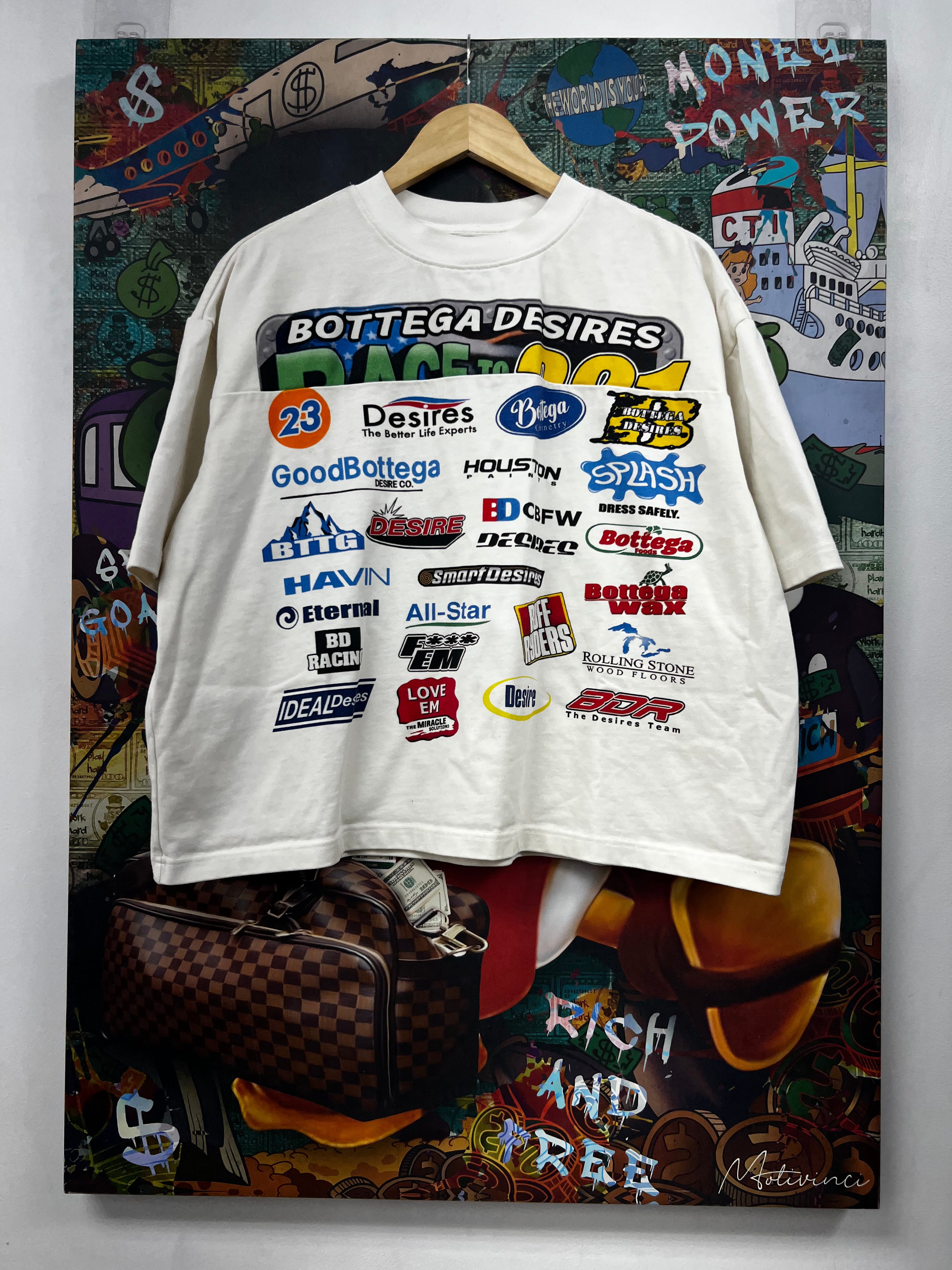 Bottega Desires Cream Race Tee