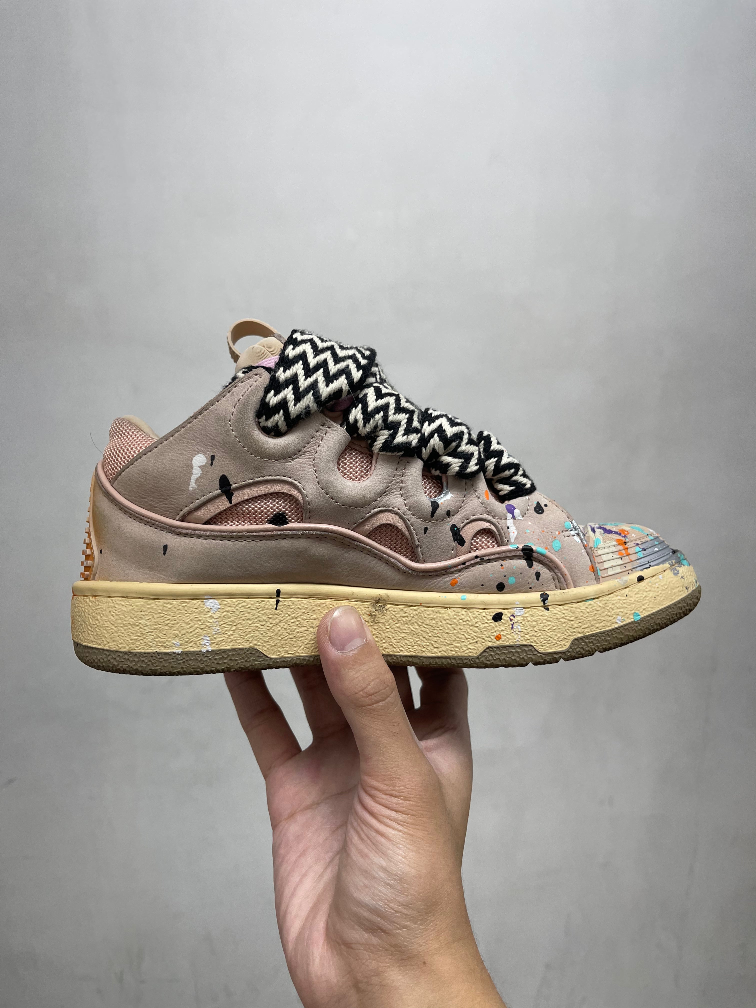 Lanvin Curb x Gallery Dept Paint Splatter Sneakers