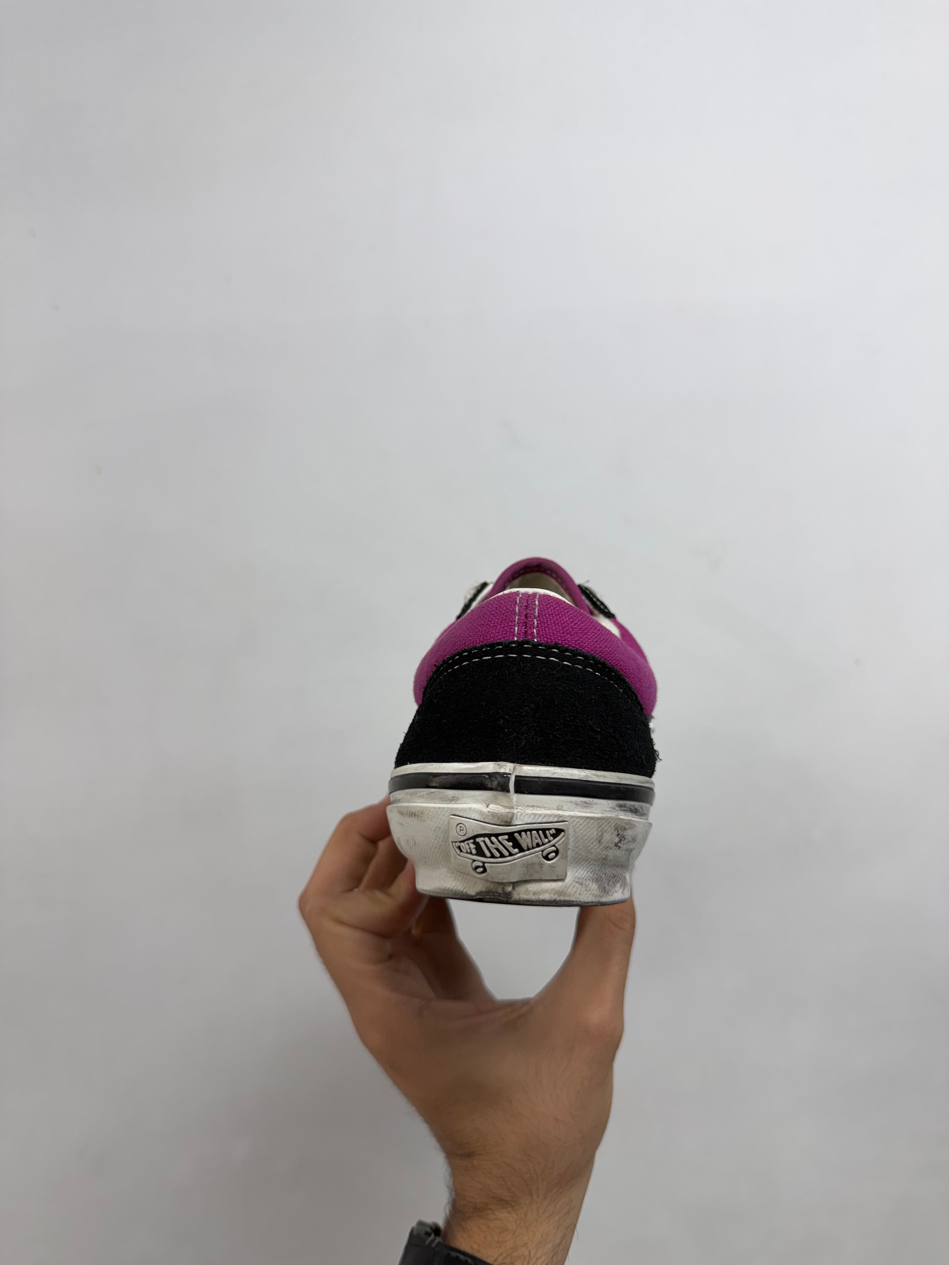 Vans Pink & Black Pearlized Sneakers