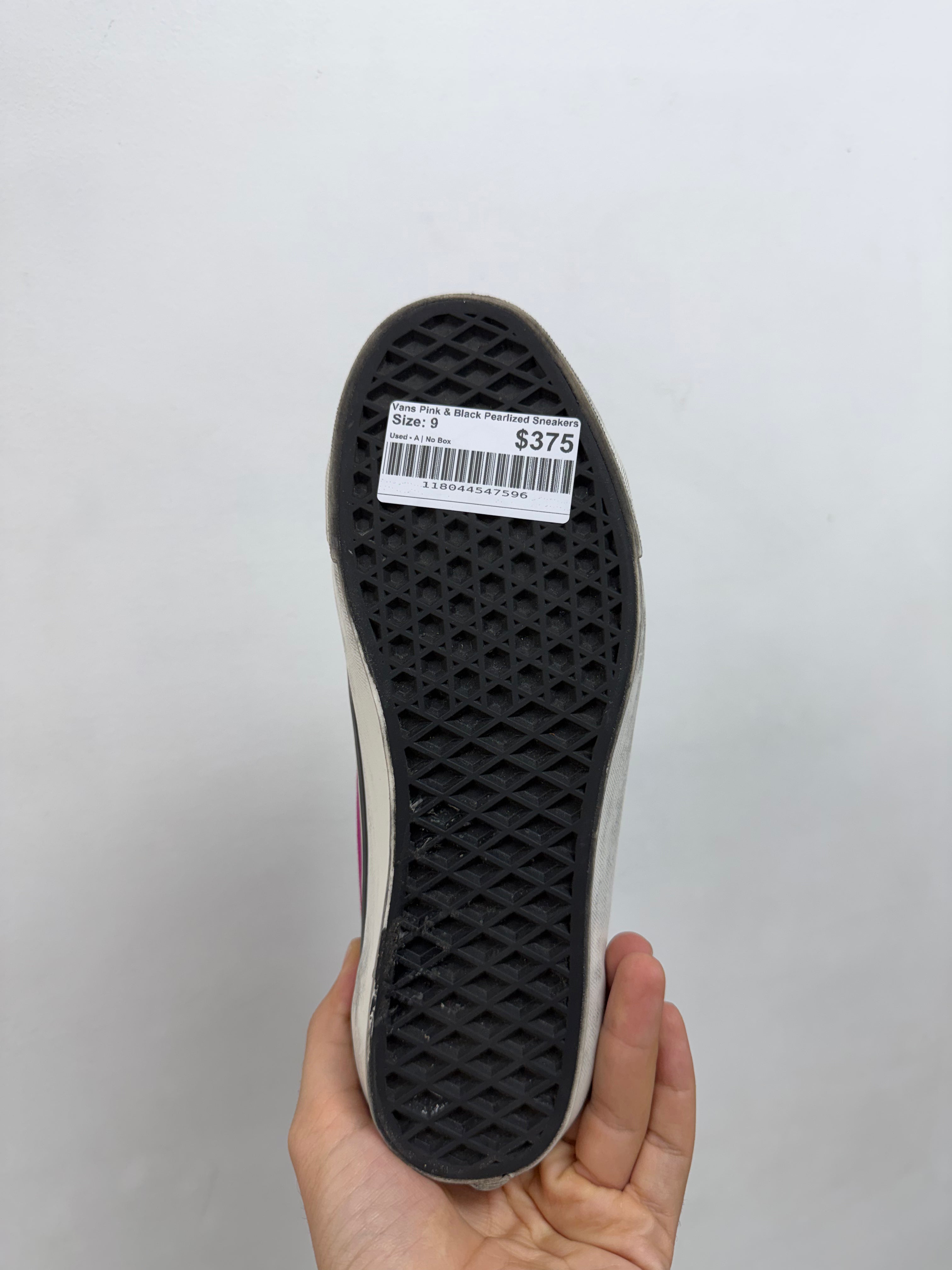 Vans Pink & Black Pearlized Sneakers