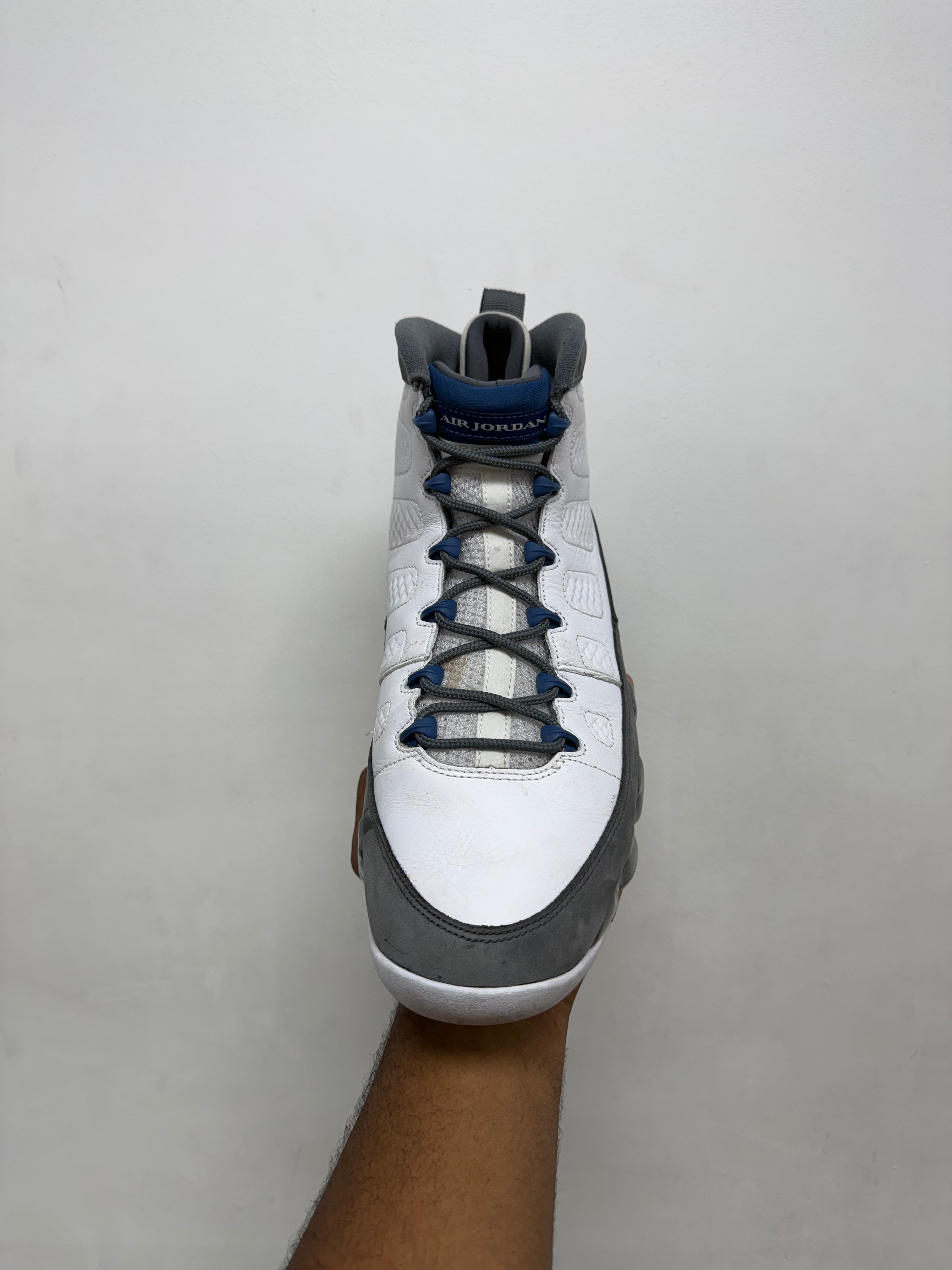 Jordan 9 Flint Grey French Blue Sneakers