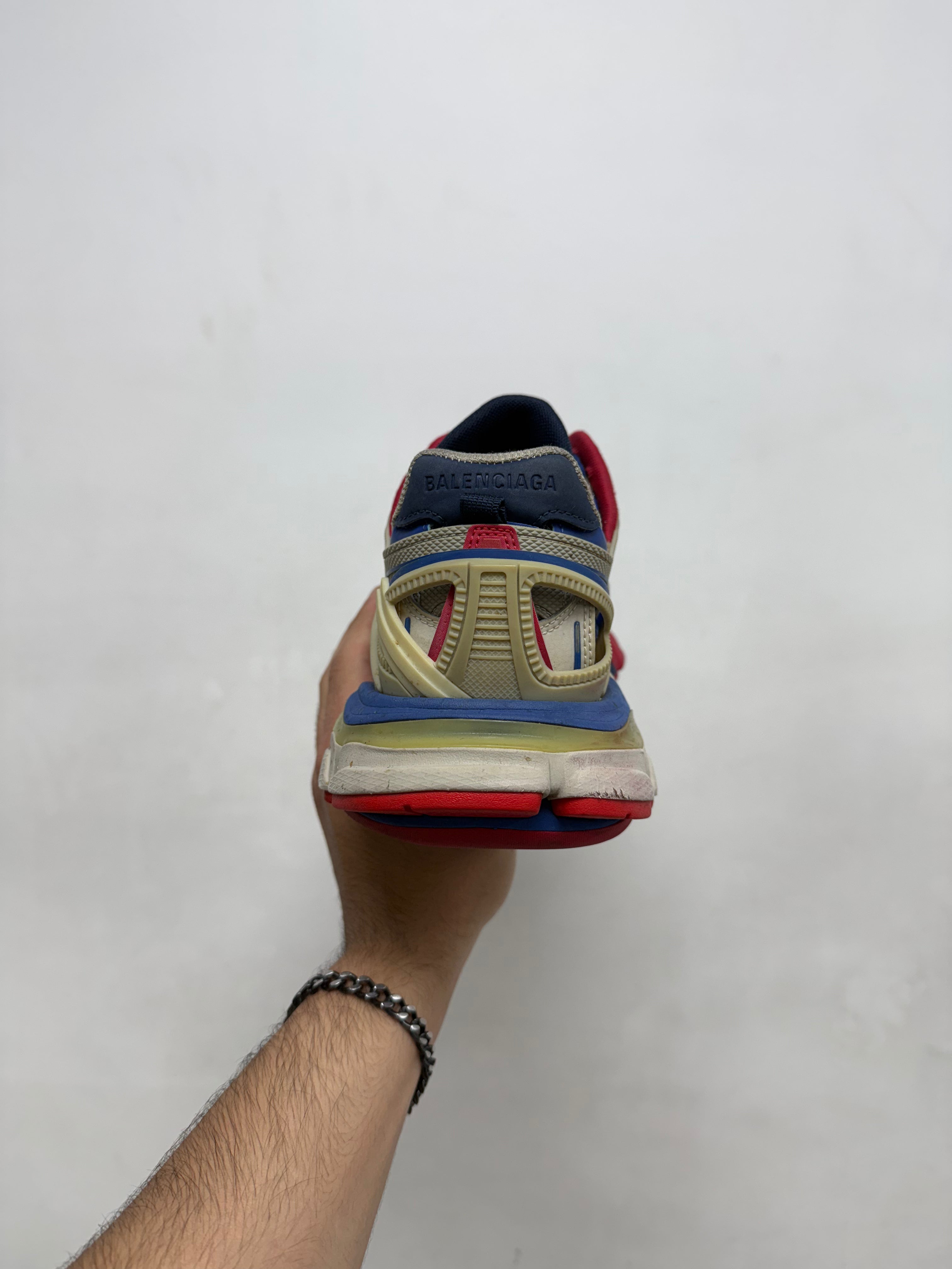 Balenciaga Red White Blue Track 2 Sneakers
