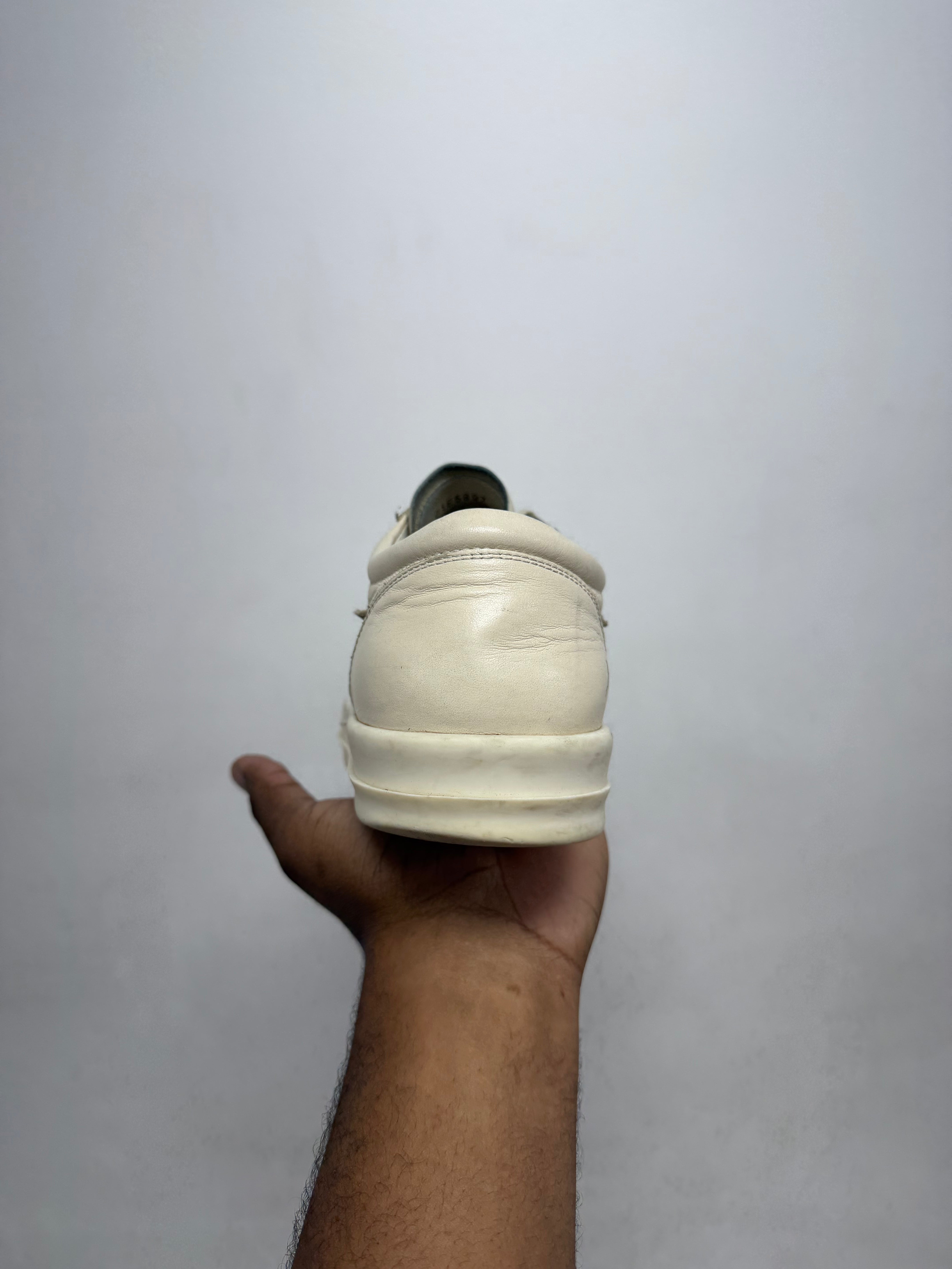 Rick Owens Milk & Milk Vintage Low Sneakers