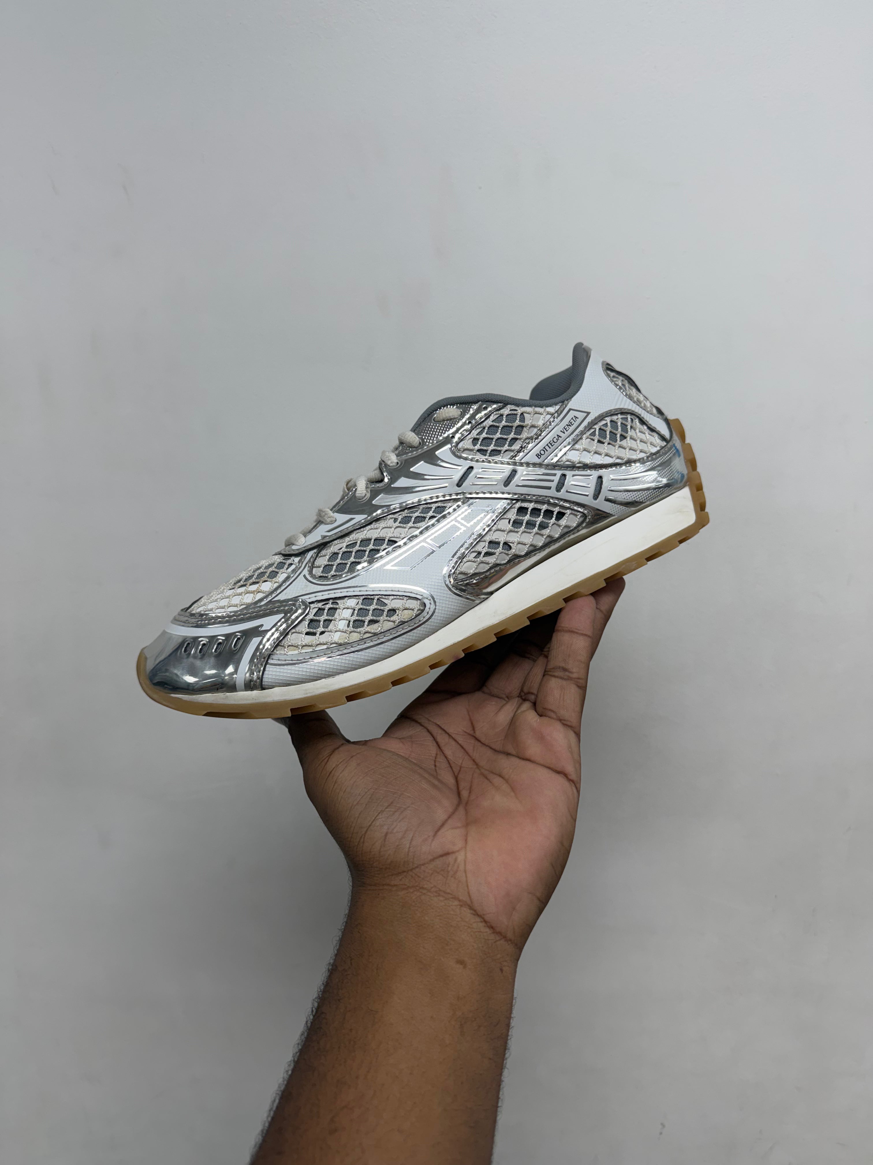 Bottega Veneta Orbit SIlver Sneakers