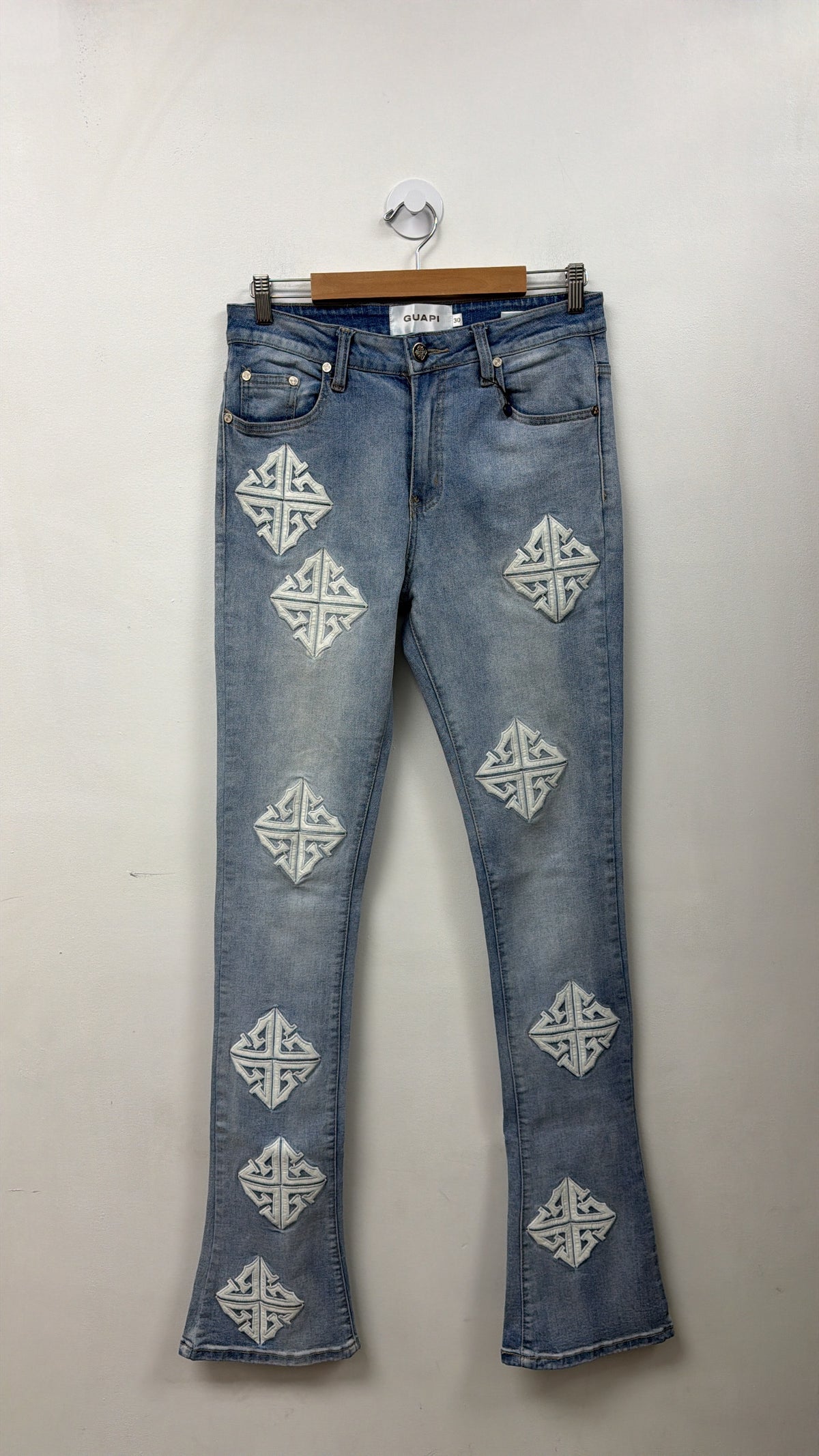 Guapi Light Wash Stars Jeans
