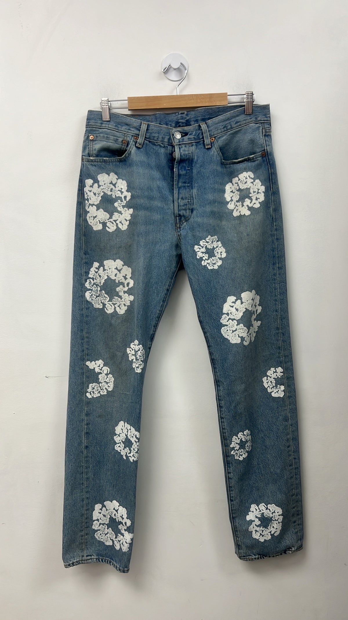 Denim Tears Light Wash Wreath Jeans
