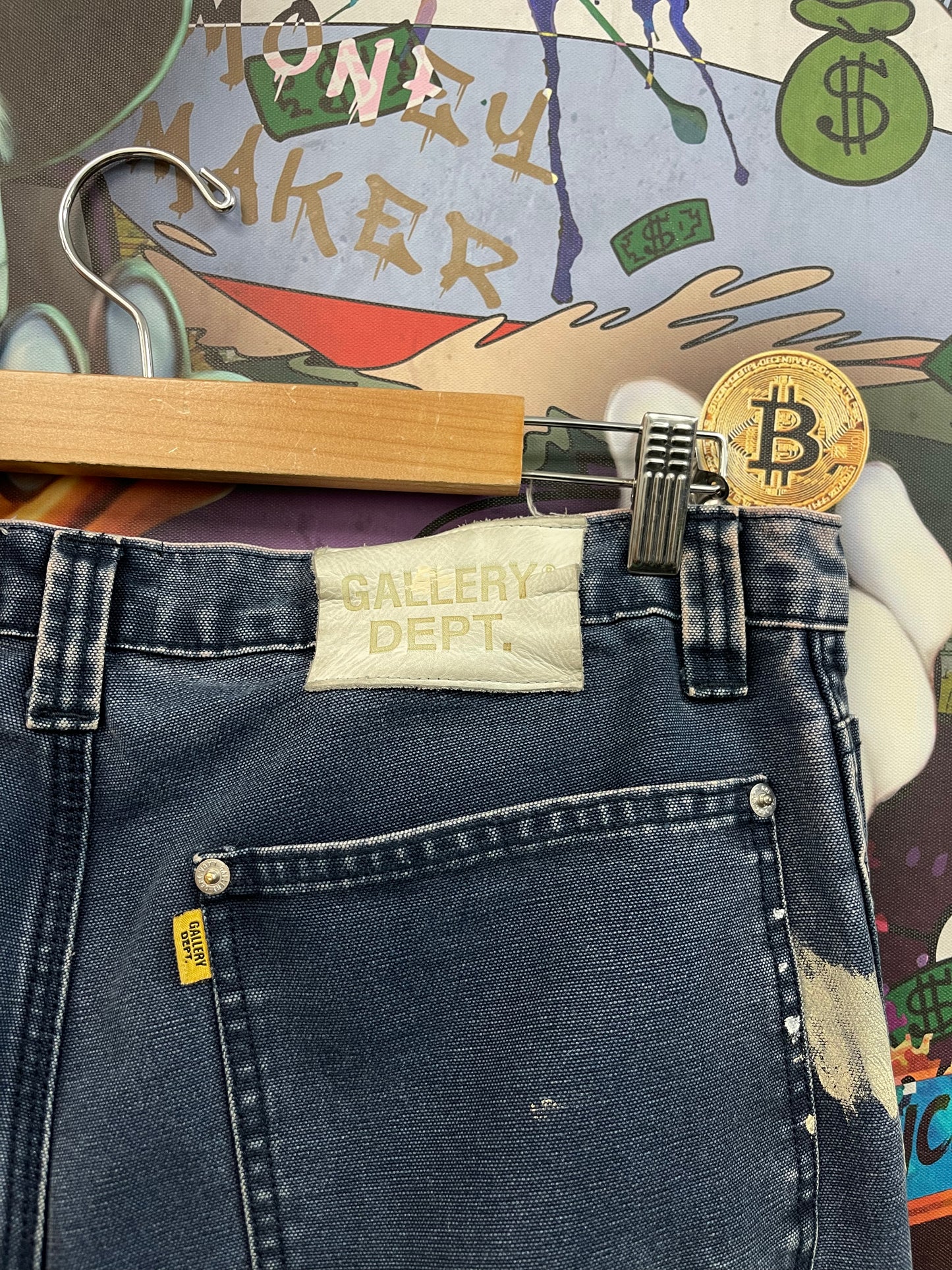 Gallery Dept. Navy Paint Splatter Jeans