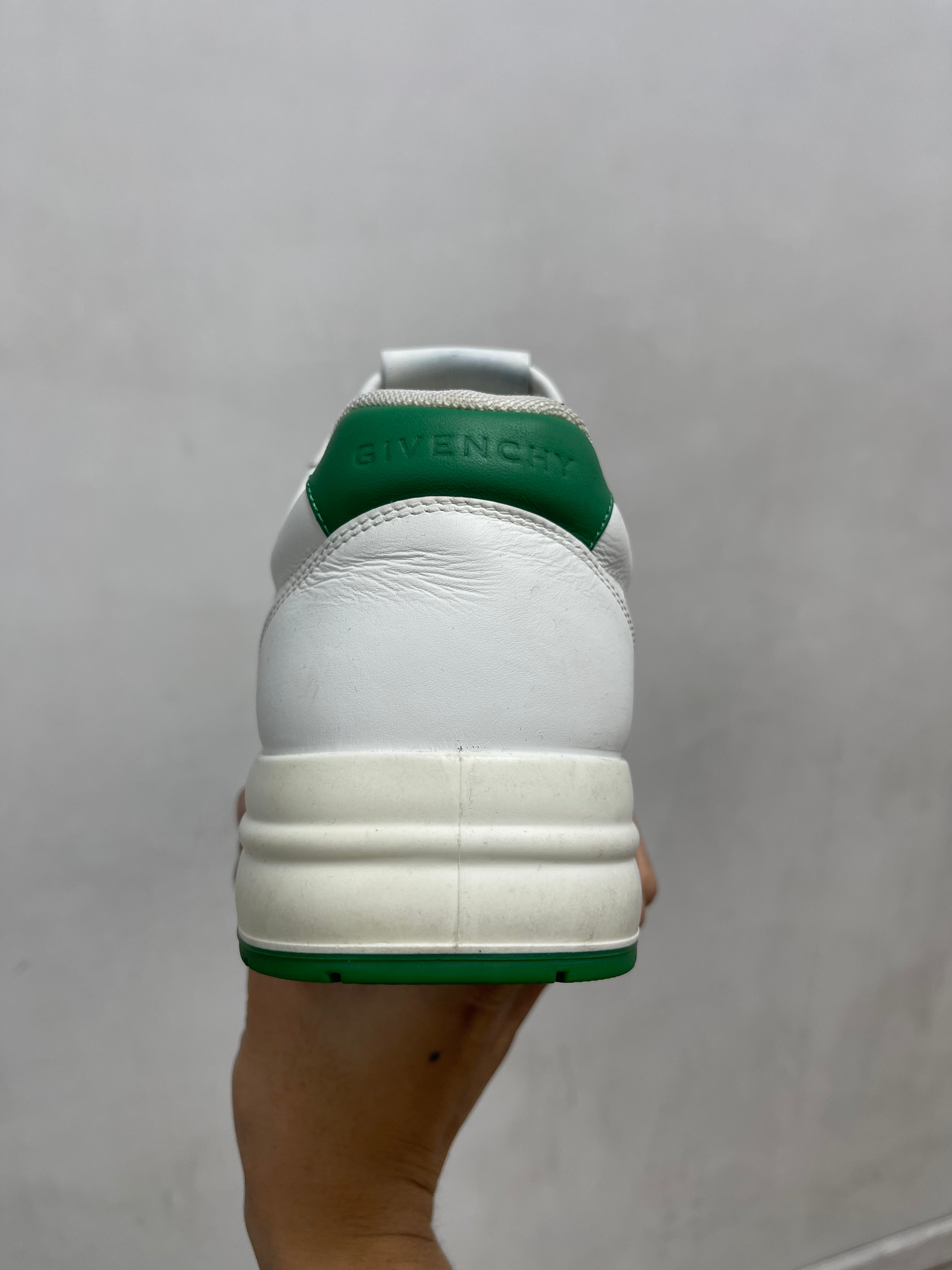 Givenchy White Green G4 Low Top Sneakers