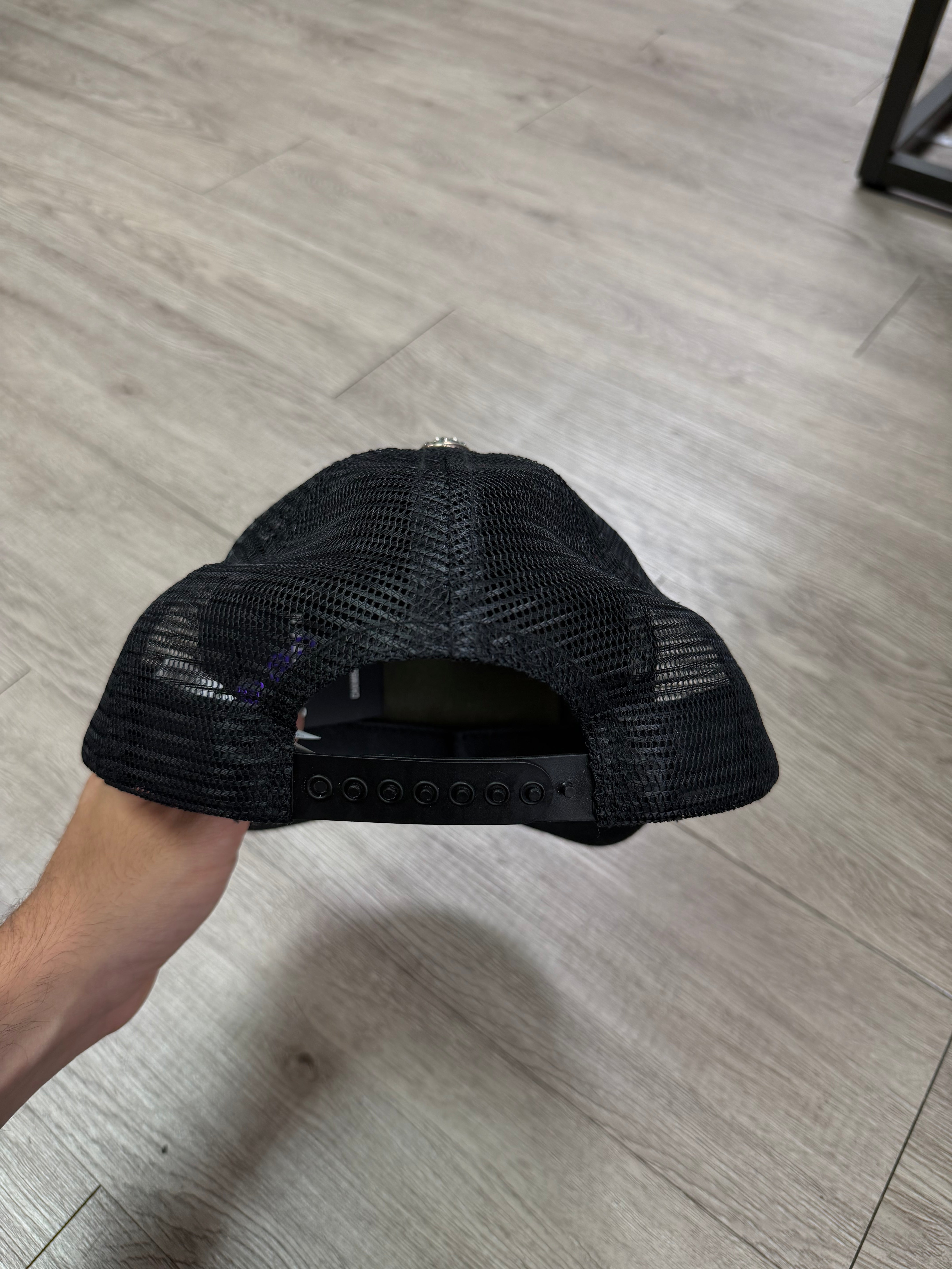 Chrome Hearts Black FUCK Trucker Hat
