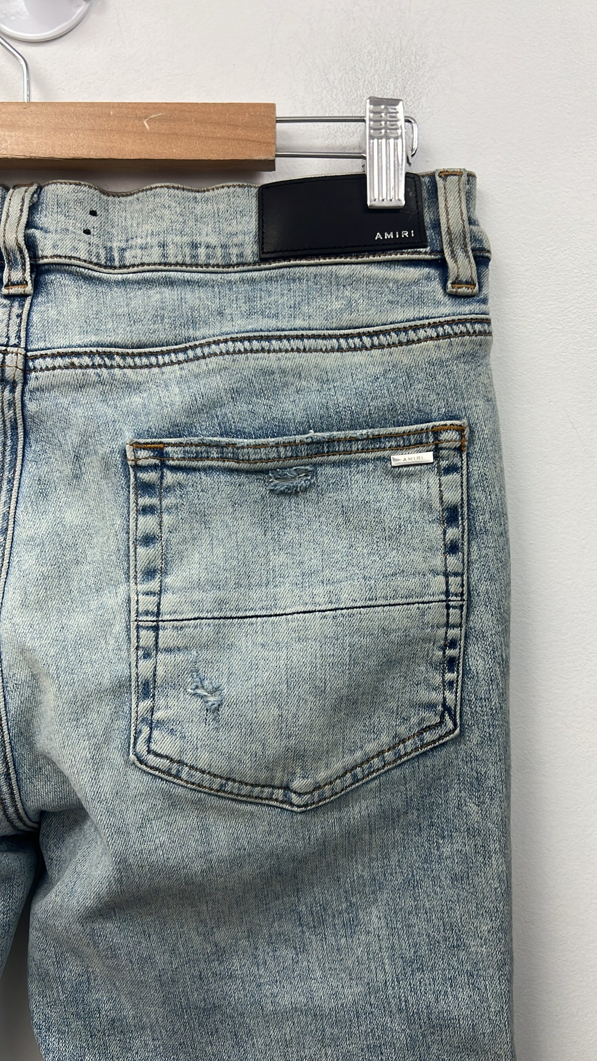 Amiri MX1 Vintage Wash Iridescent Patch Jeans