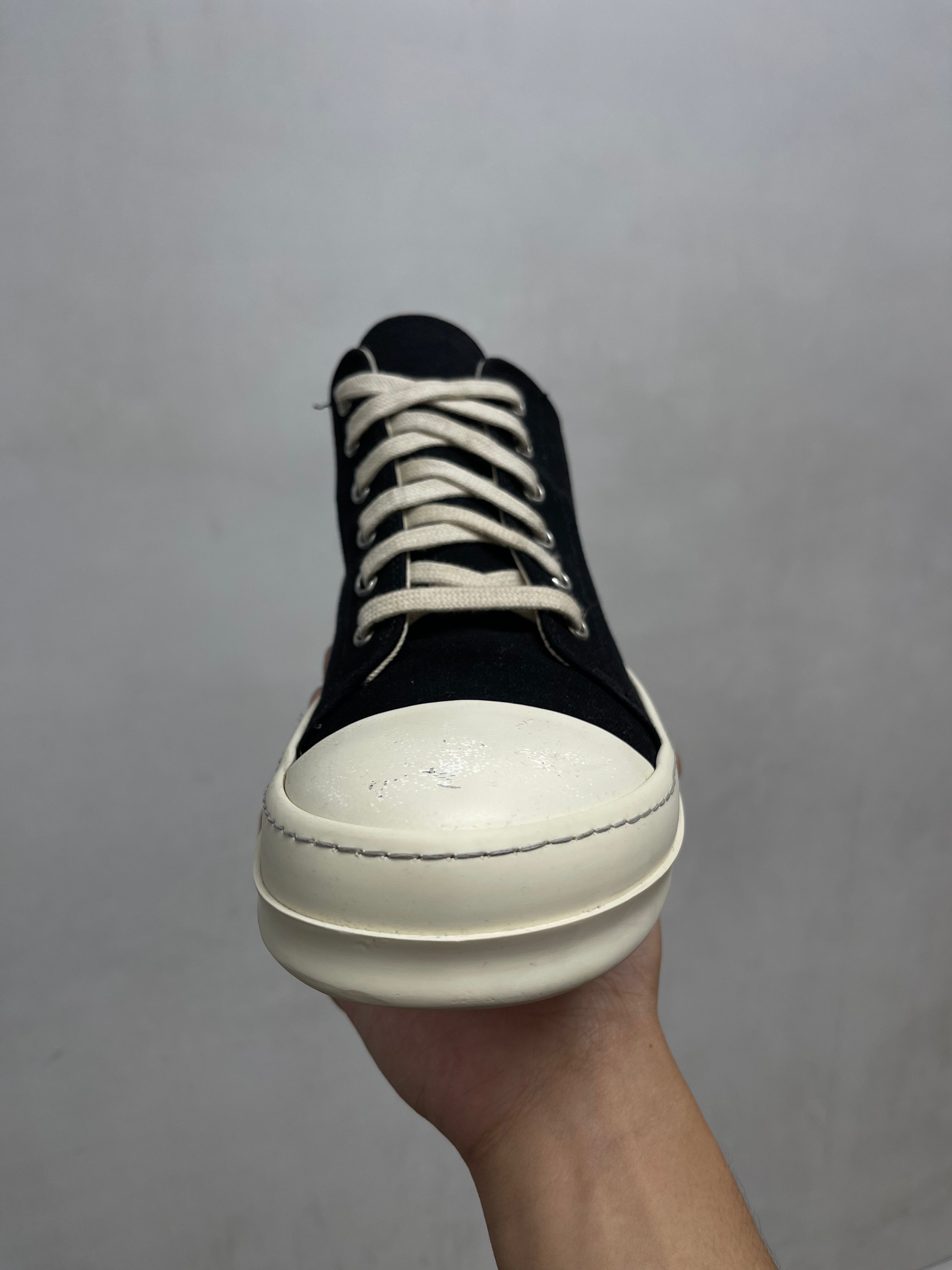 Rick Owens DRKSHDW Black Milk Low Sneakers