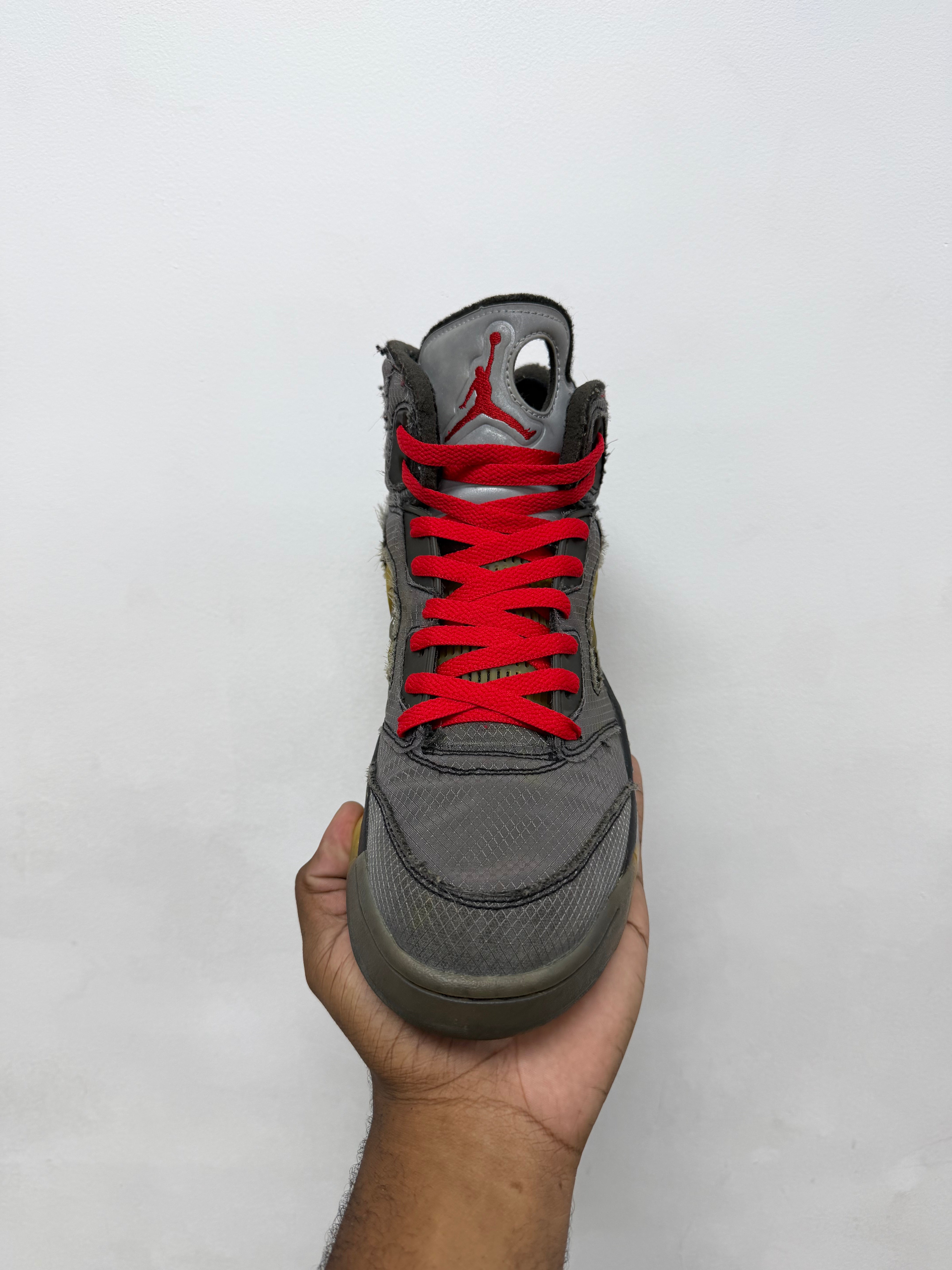 Jordan 5 x Off-White Muslin Sneakers