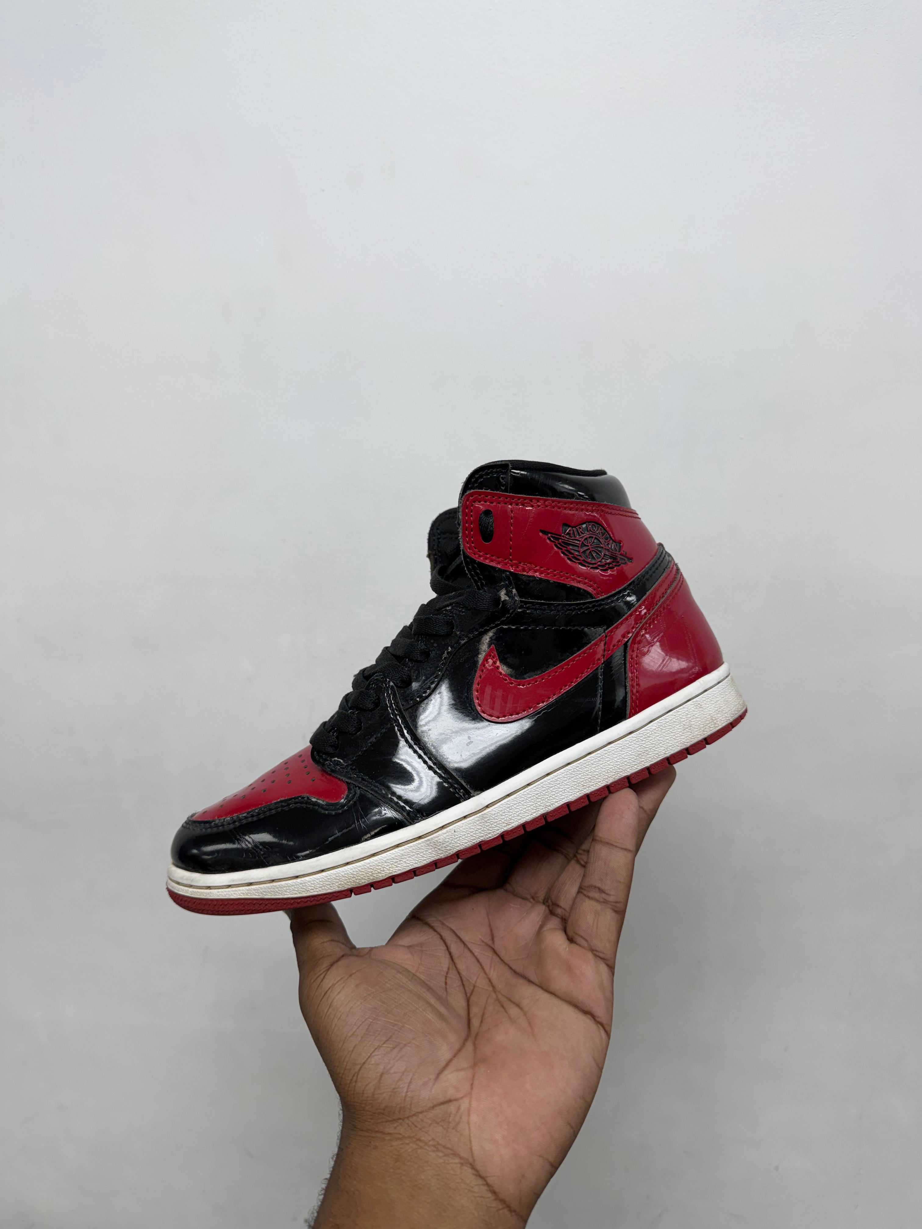 NIke Jordan 1 Patent Bred Sneakers