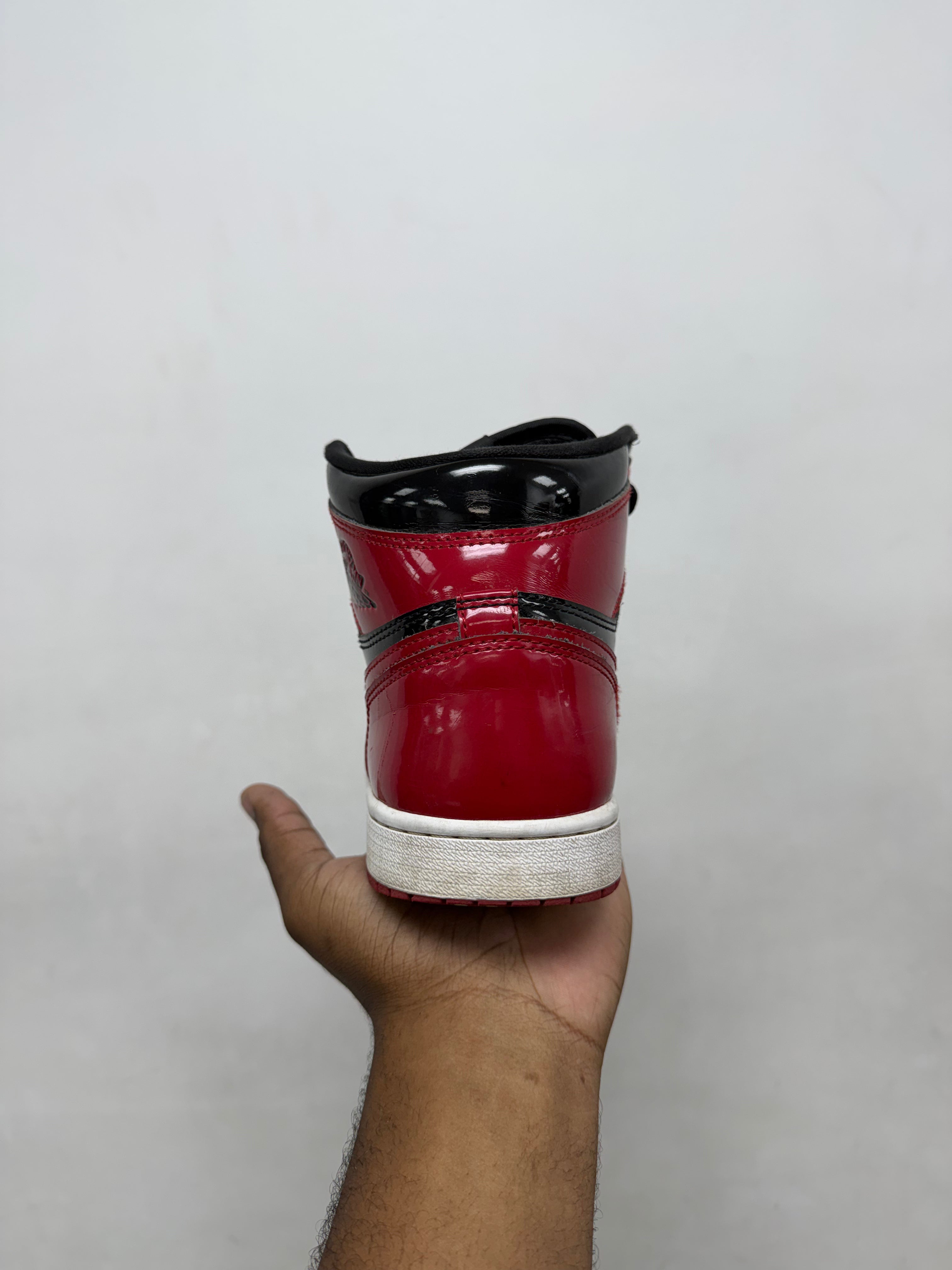 NIke Jordan 1 Patent Bred Sneakers