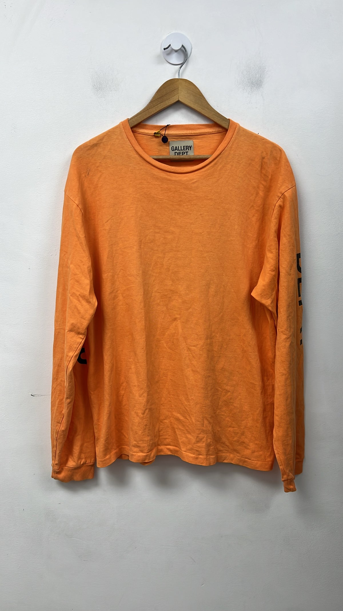 Gallery Dept Orange Black Logo Long Sleeve