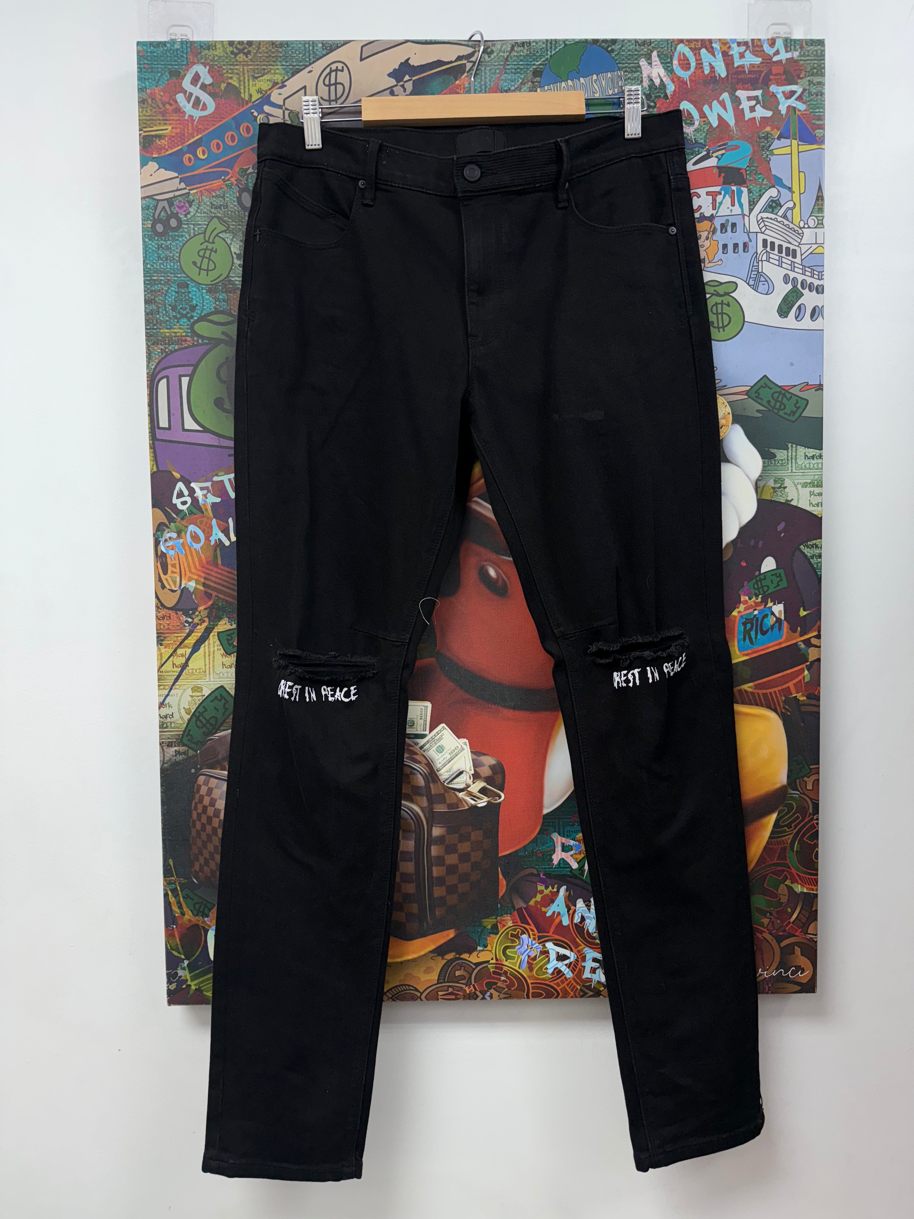 RTA Black RIP Ripped Jeans