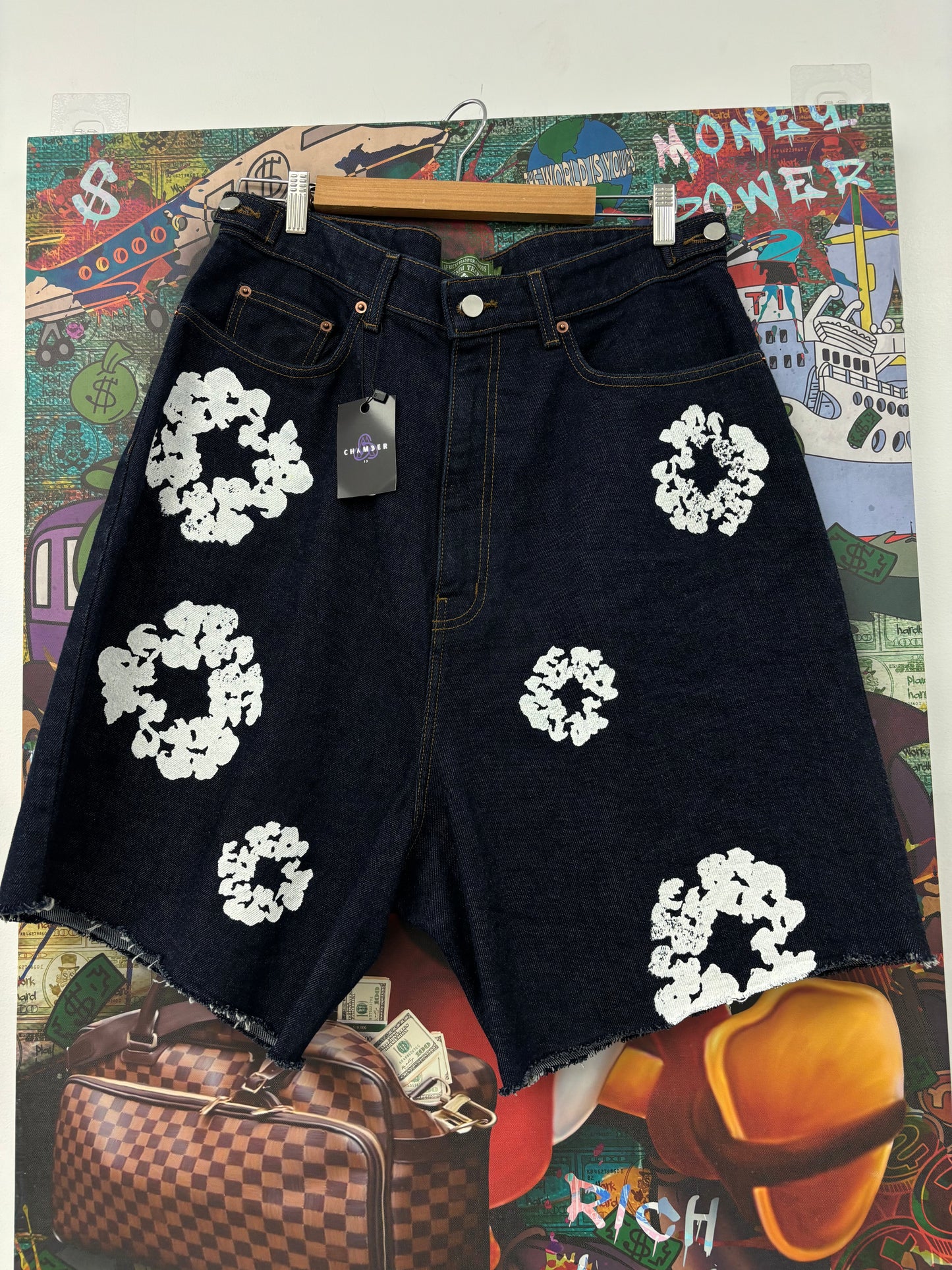 Denim Tears Navy Jorts Used Large