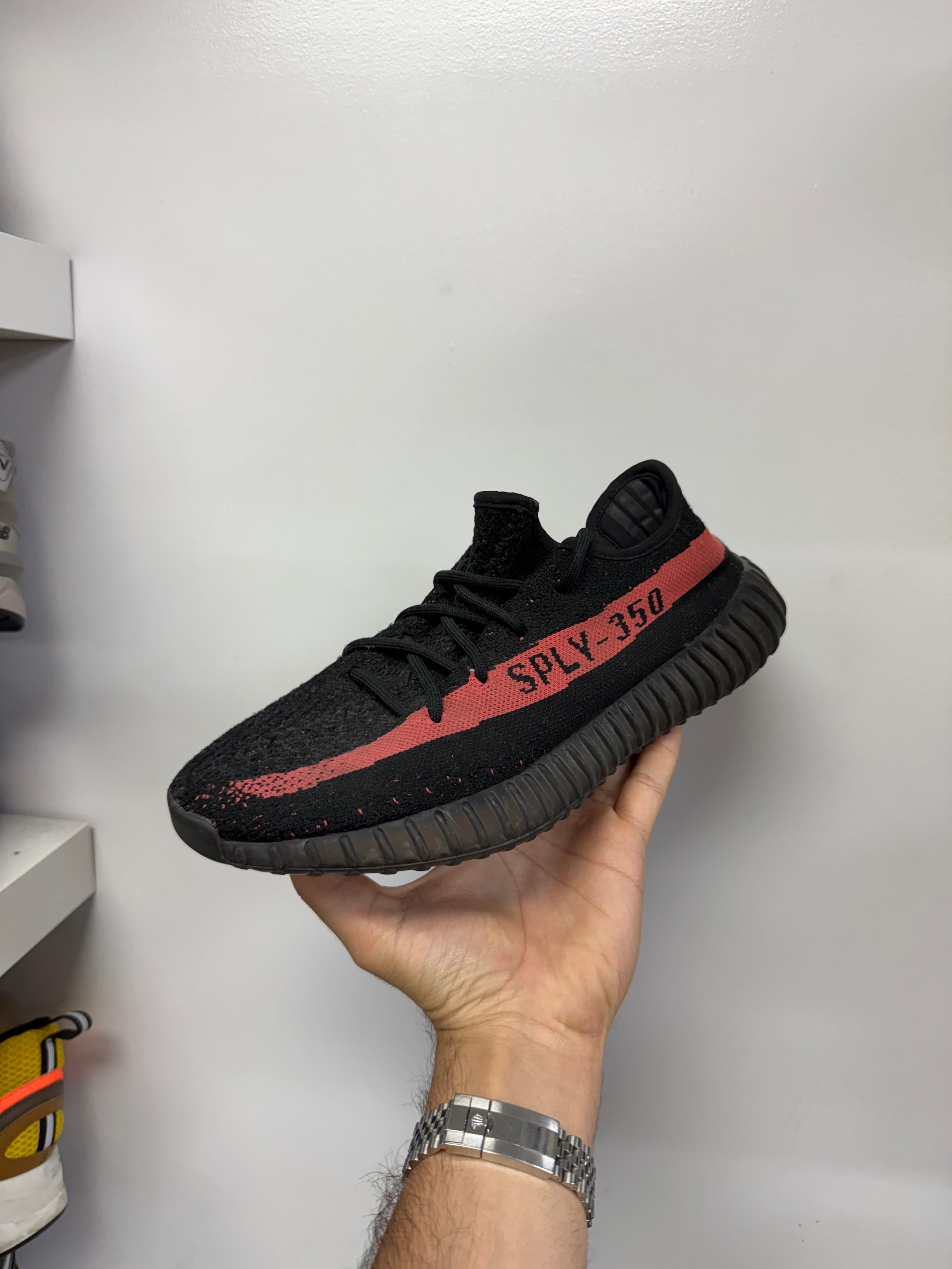 YZY 350 Core Red Sneakers