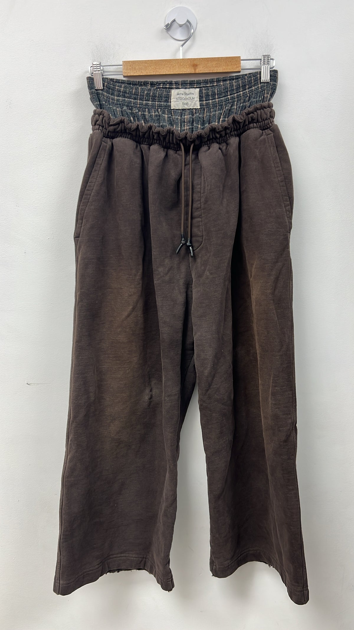 Acne Studios Brown Patch Double Waist Sweats