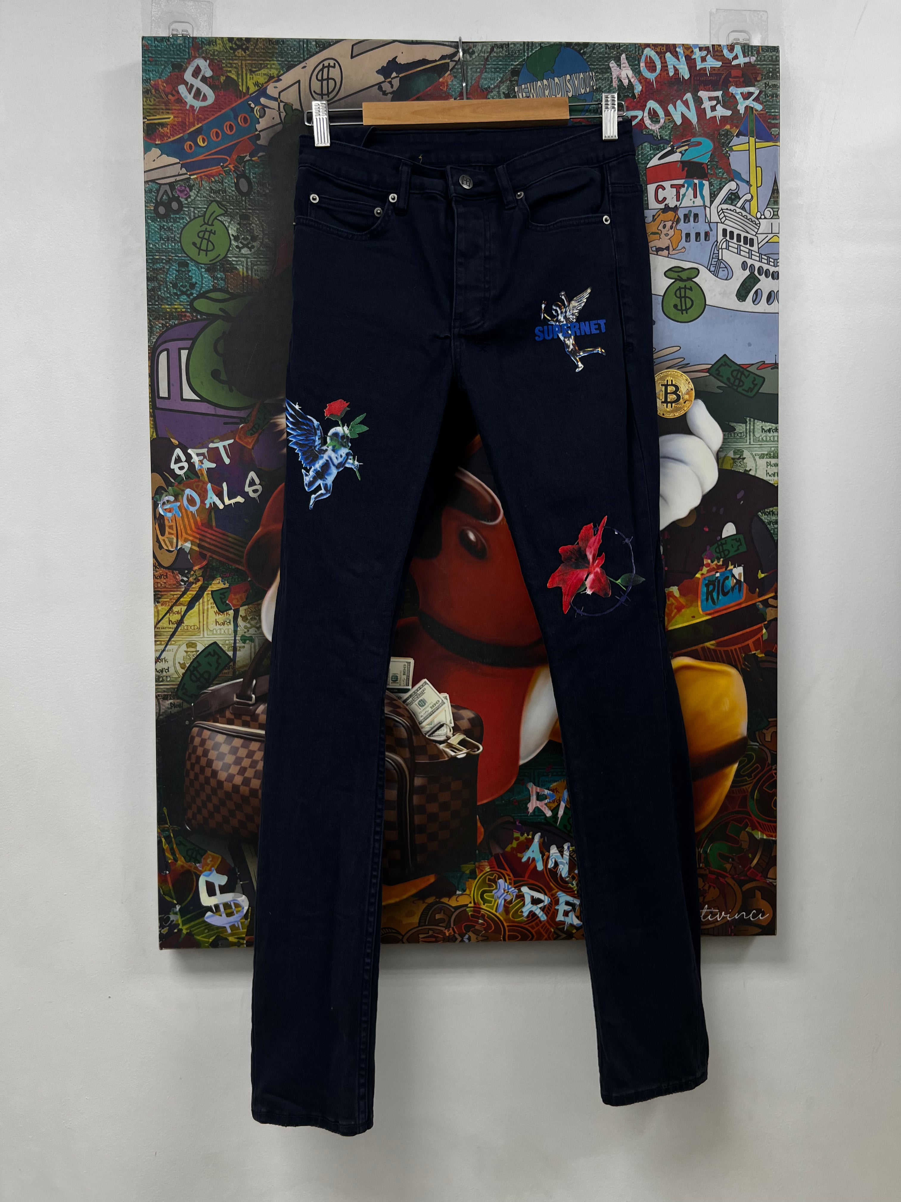 Ksubi Navy Supernet Angel Jeans