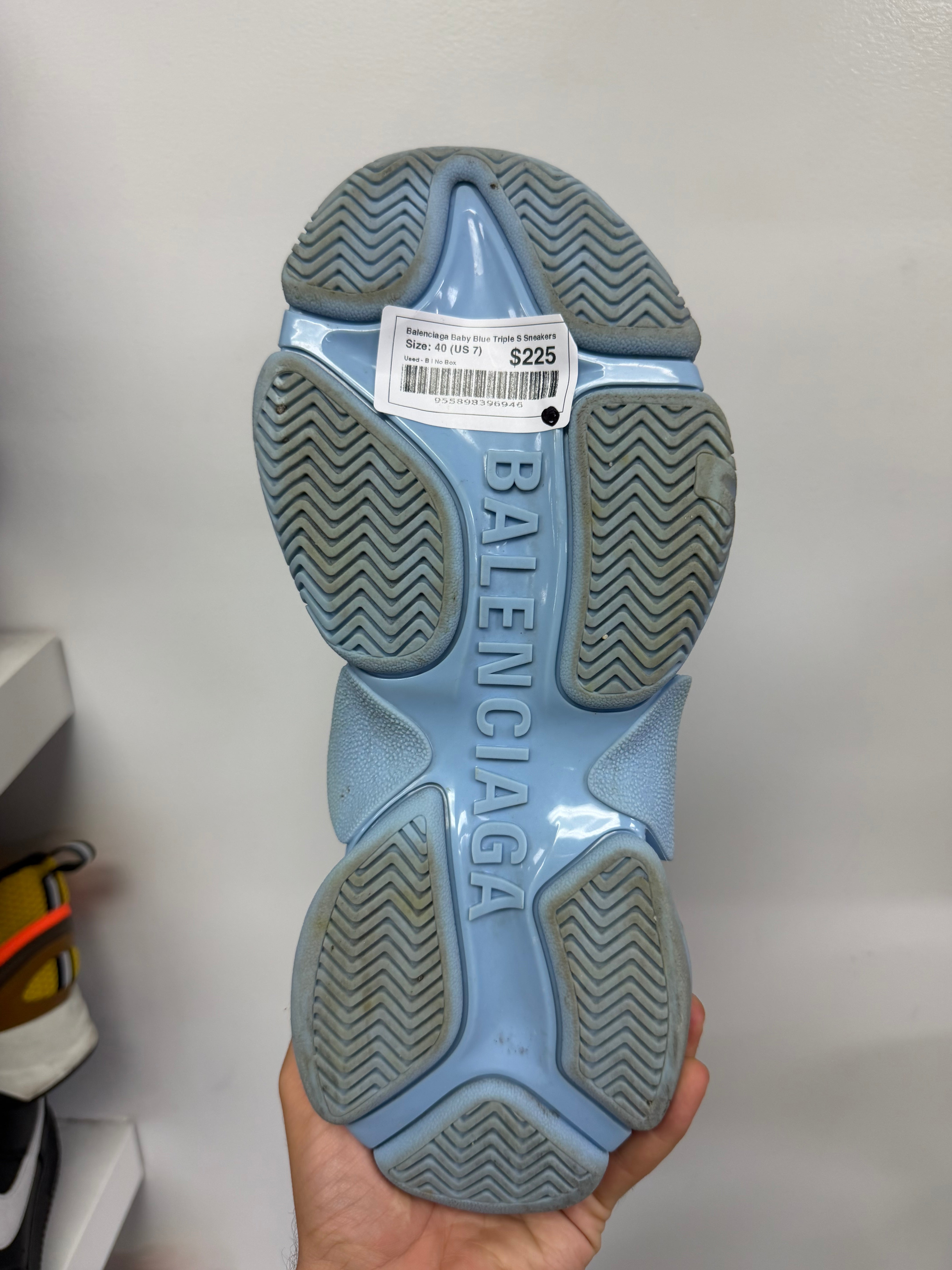Balenciaga Baby Blue Triple S Sneakers