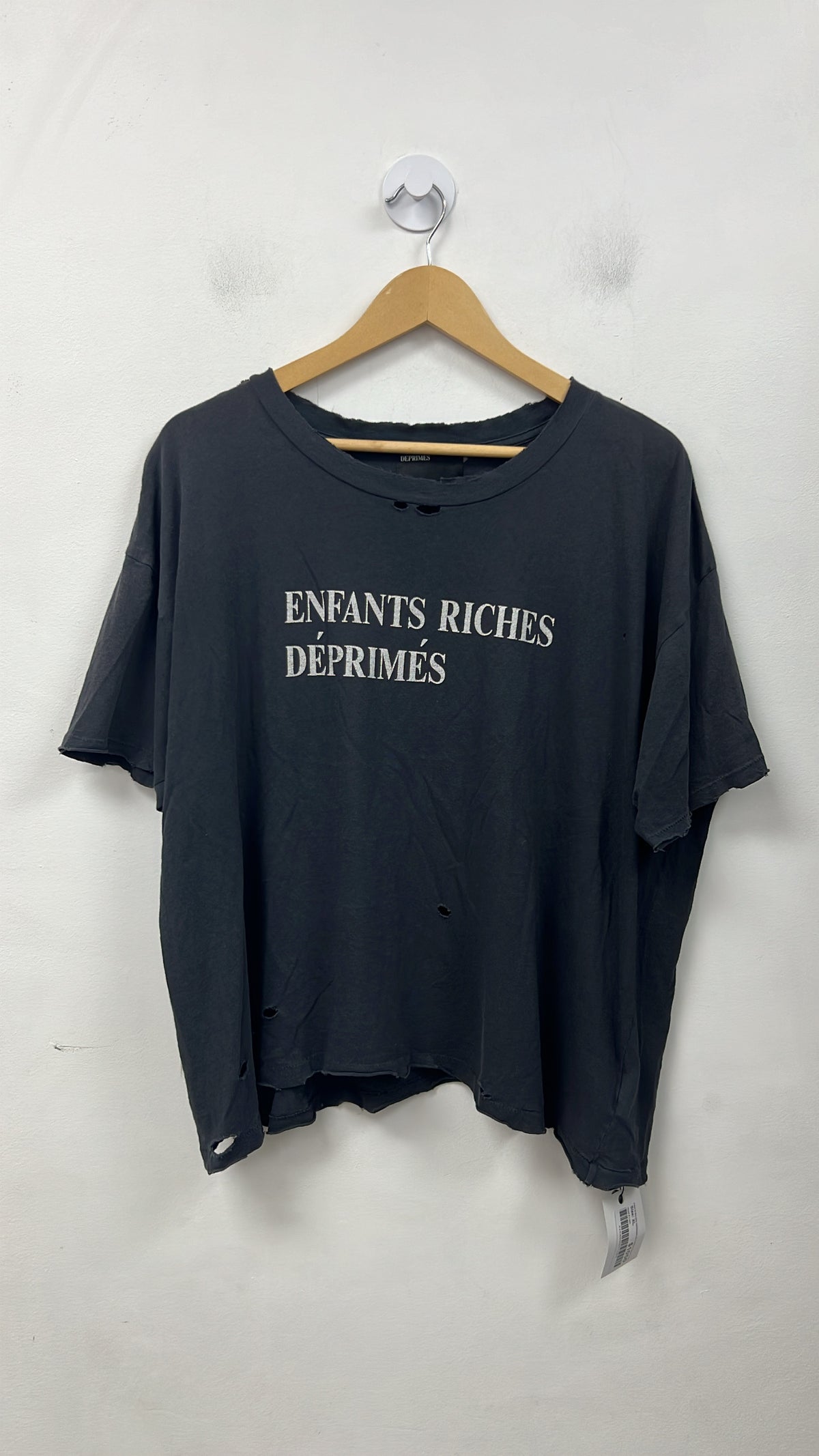 ENFANTS RICHES DÉPRIMÉS Navy White Classic Logo Tee