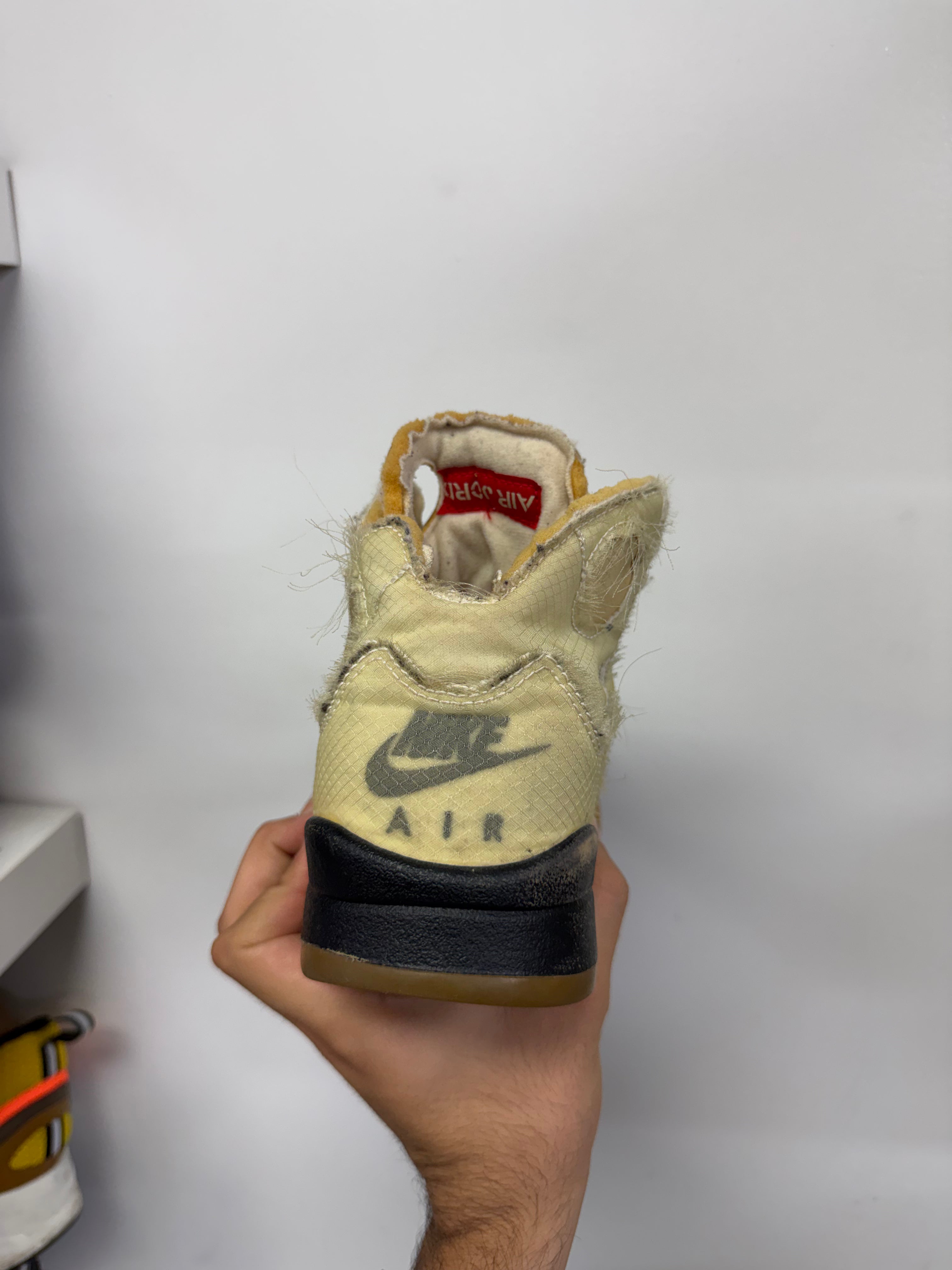 Jordan 5 Off White Sail Sneakers