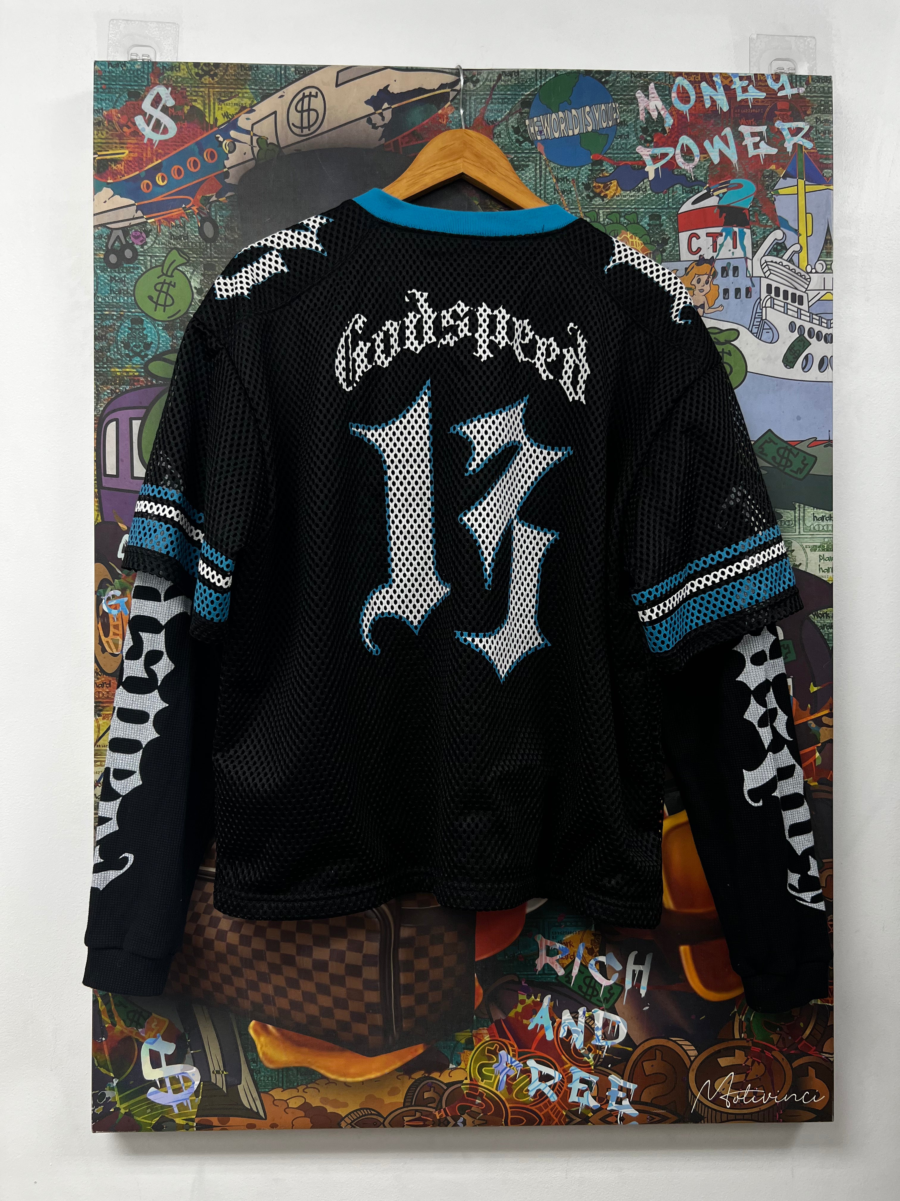 Godspeed Black Blue End Zone Jersey