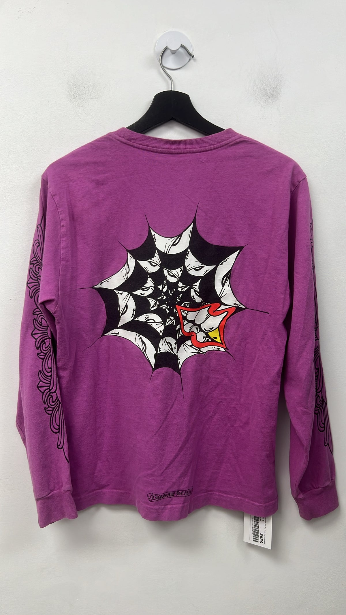 Chrome Hearts Matty Boy Purple Web Long Sleeve