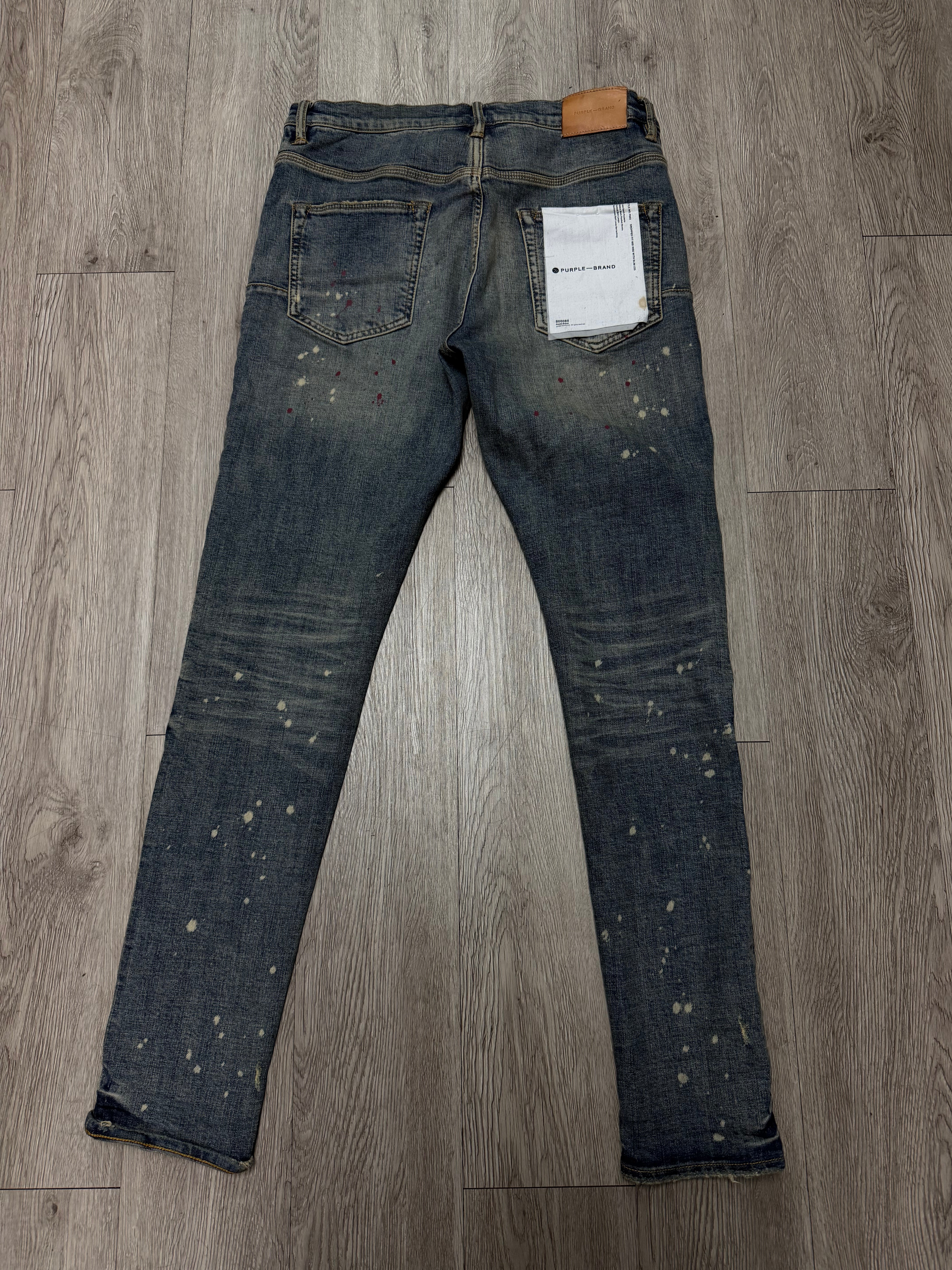 Purple Dark Wash Navy Jeans