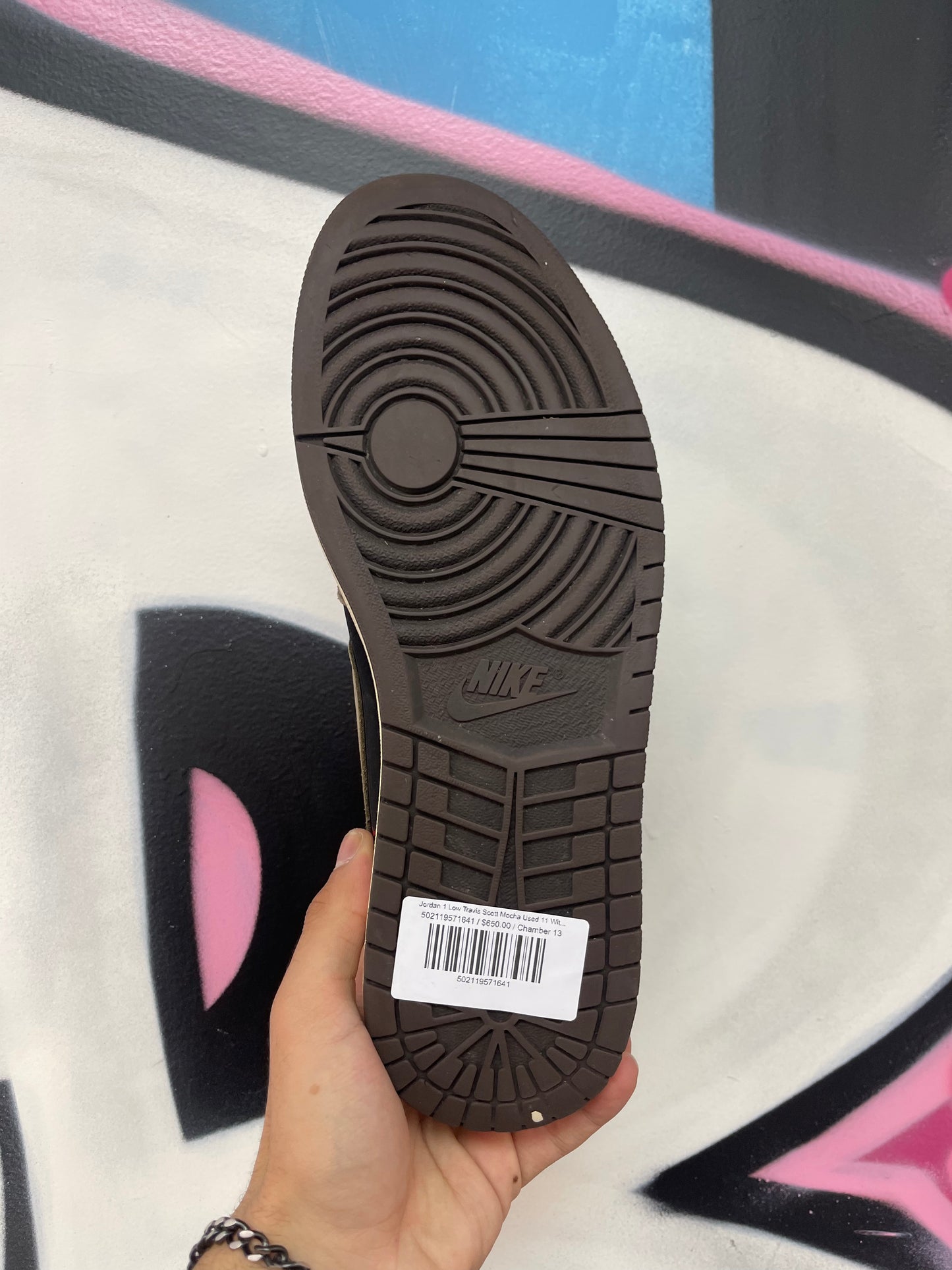Jordan 1 Low Travis Scott Mocha Used 11 With Box