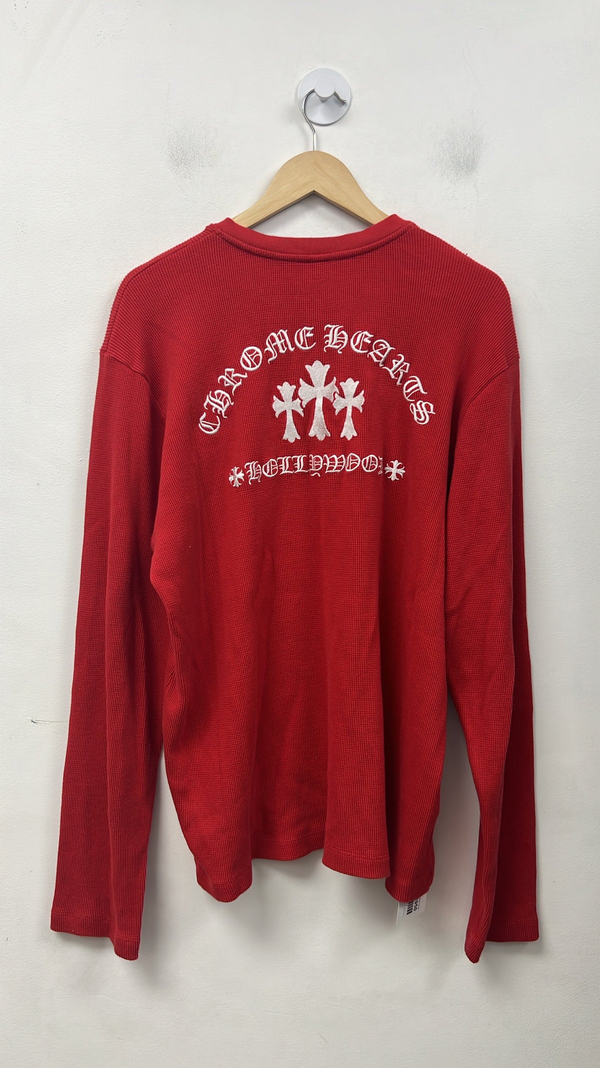Chrome Hearts Red White King Taco Henley Thermal