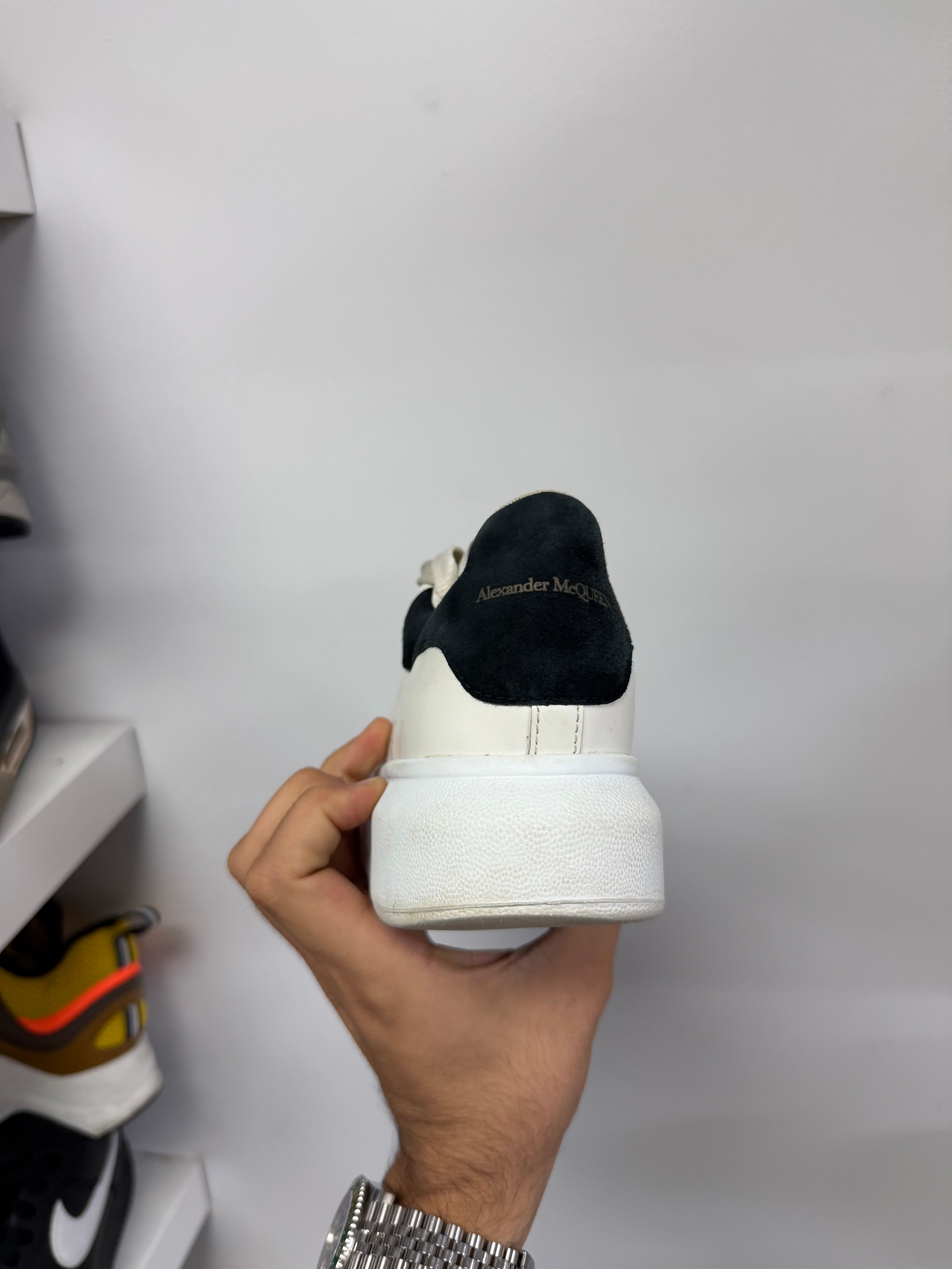 McQueen Oversized Sneaker White Black (No Insoles) Used 38.5 (US 5.5) No Box