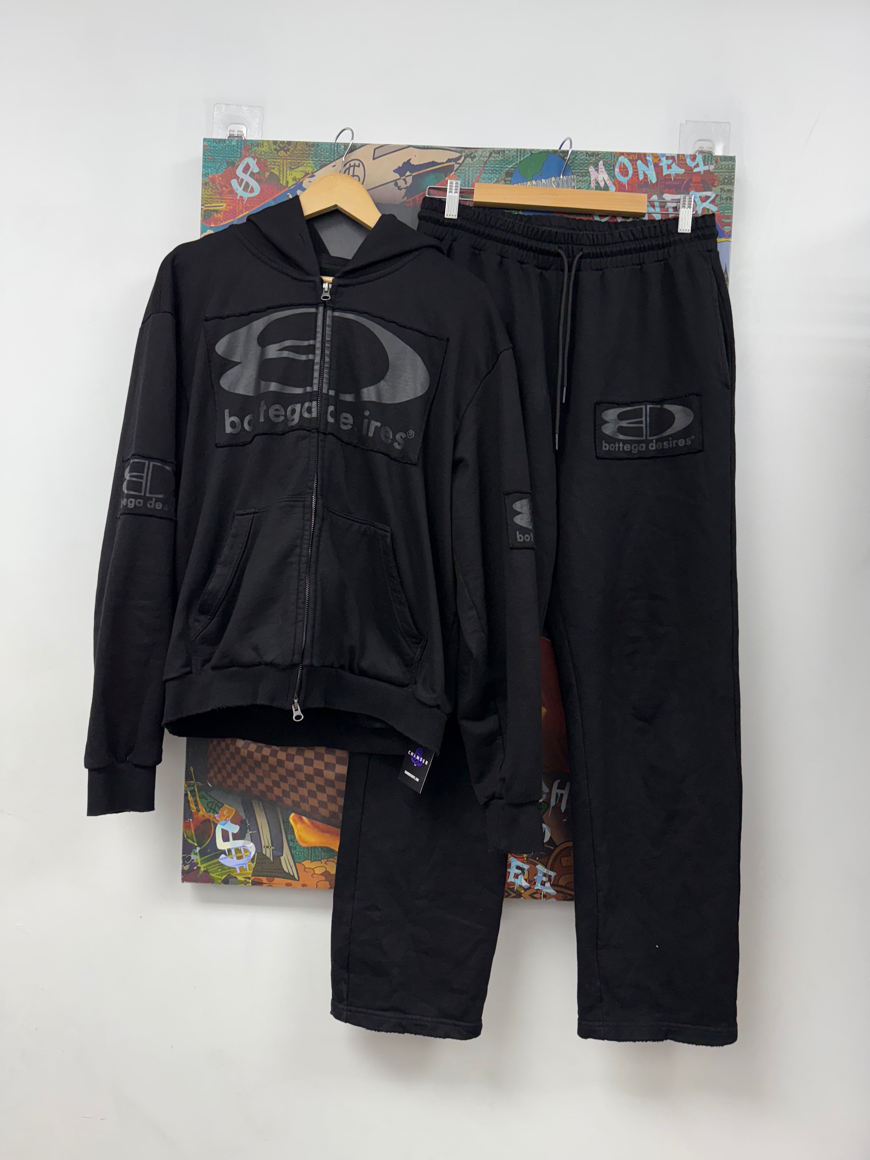 Bottega Desires Black Tech Sweatsuit