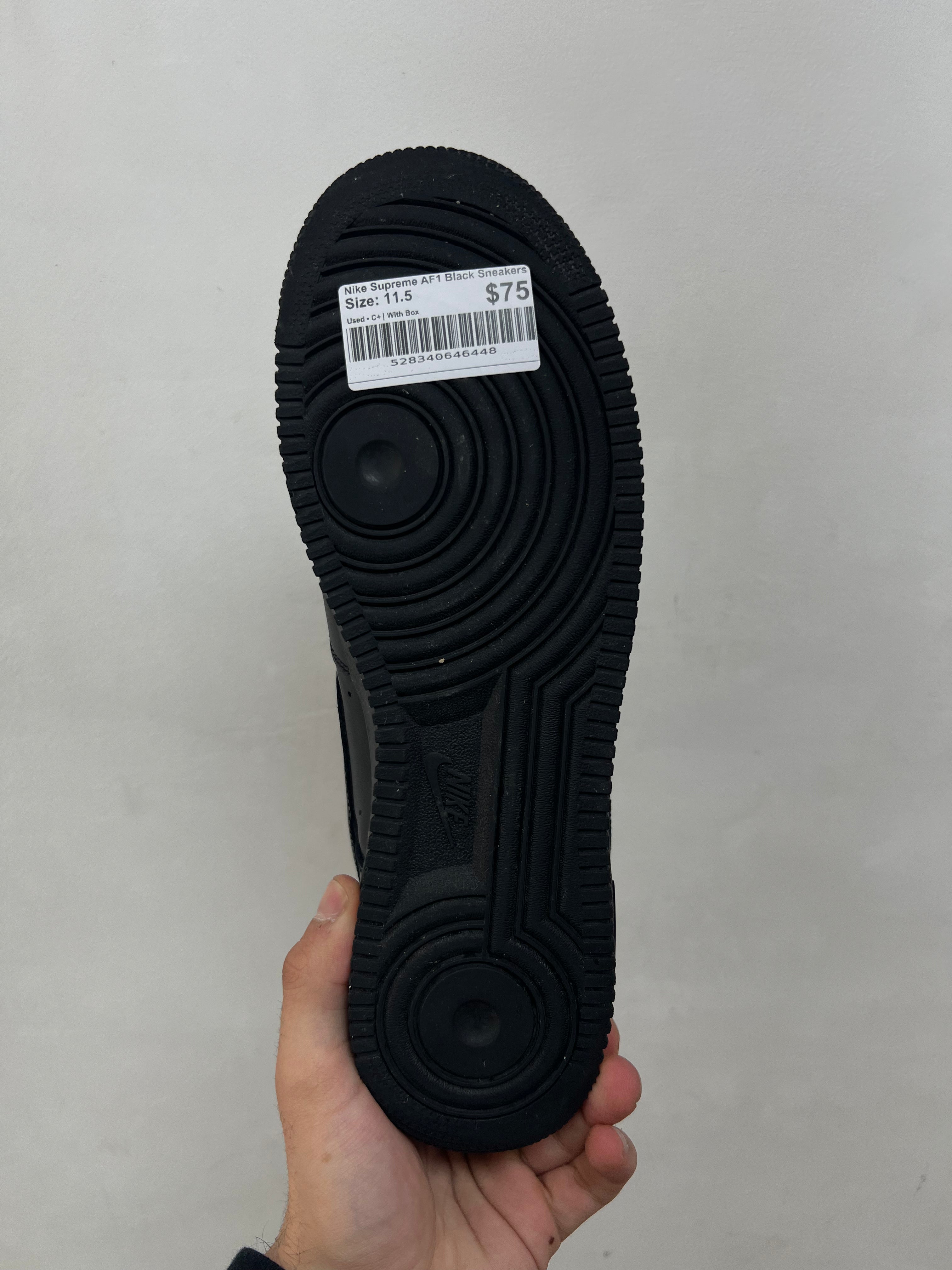Nike Supreme AF1 Black Sneakers