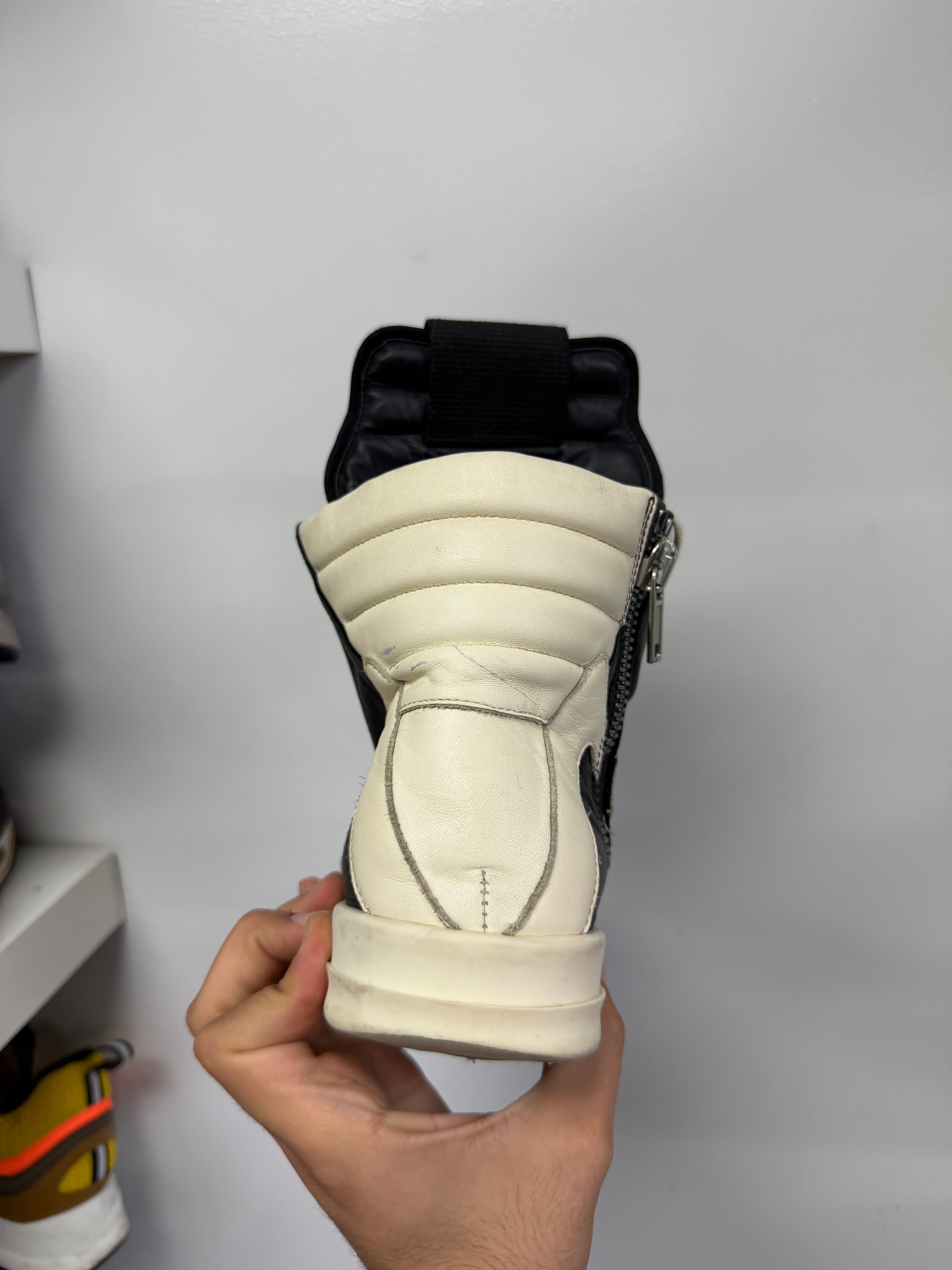 Rick Owens Black Geobasket Sneakers