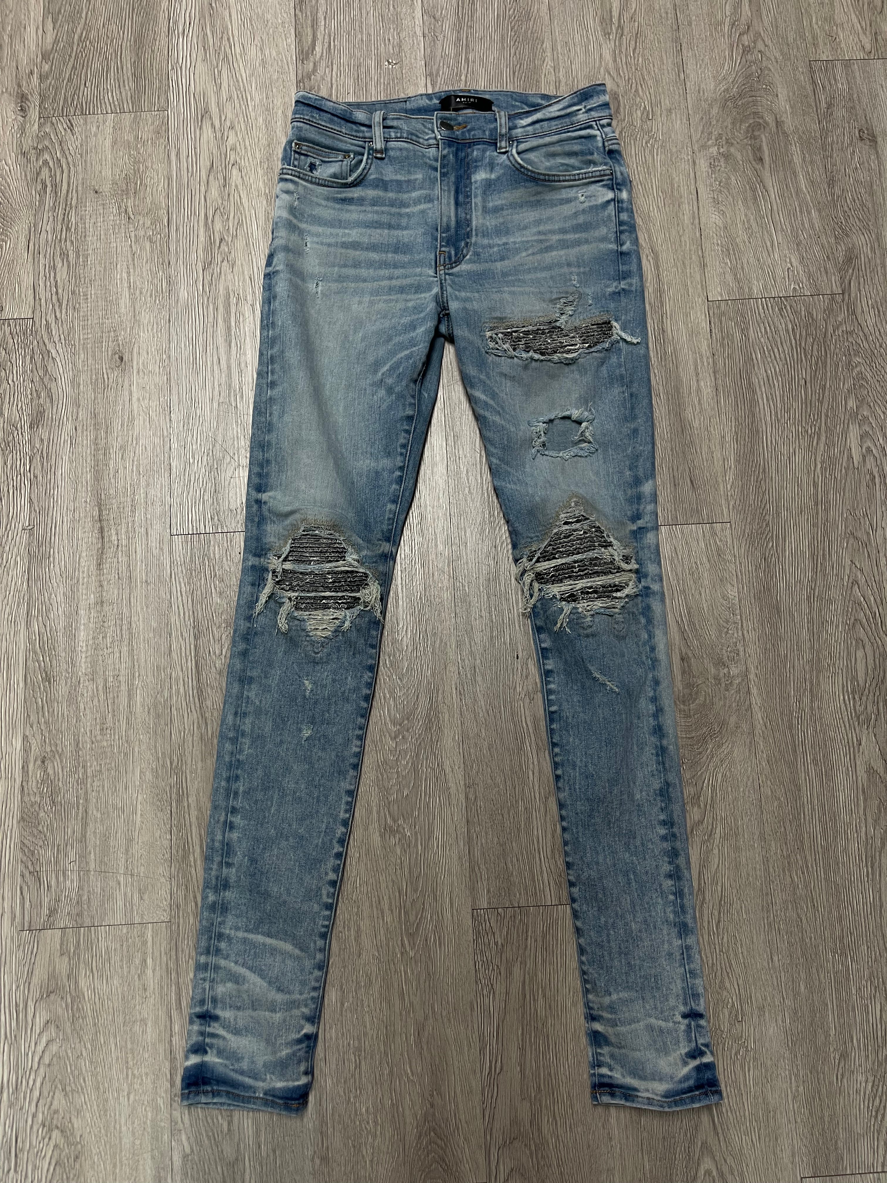 Amiri Vintage Wash Paisley Patch MX1 Jeans