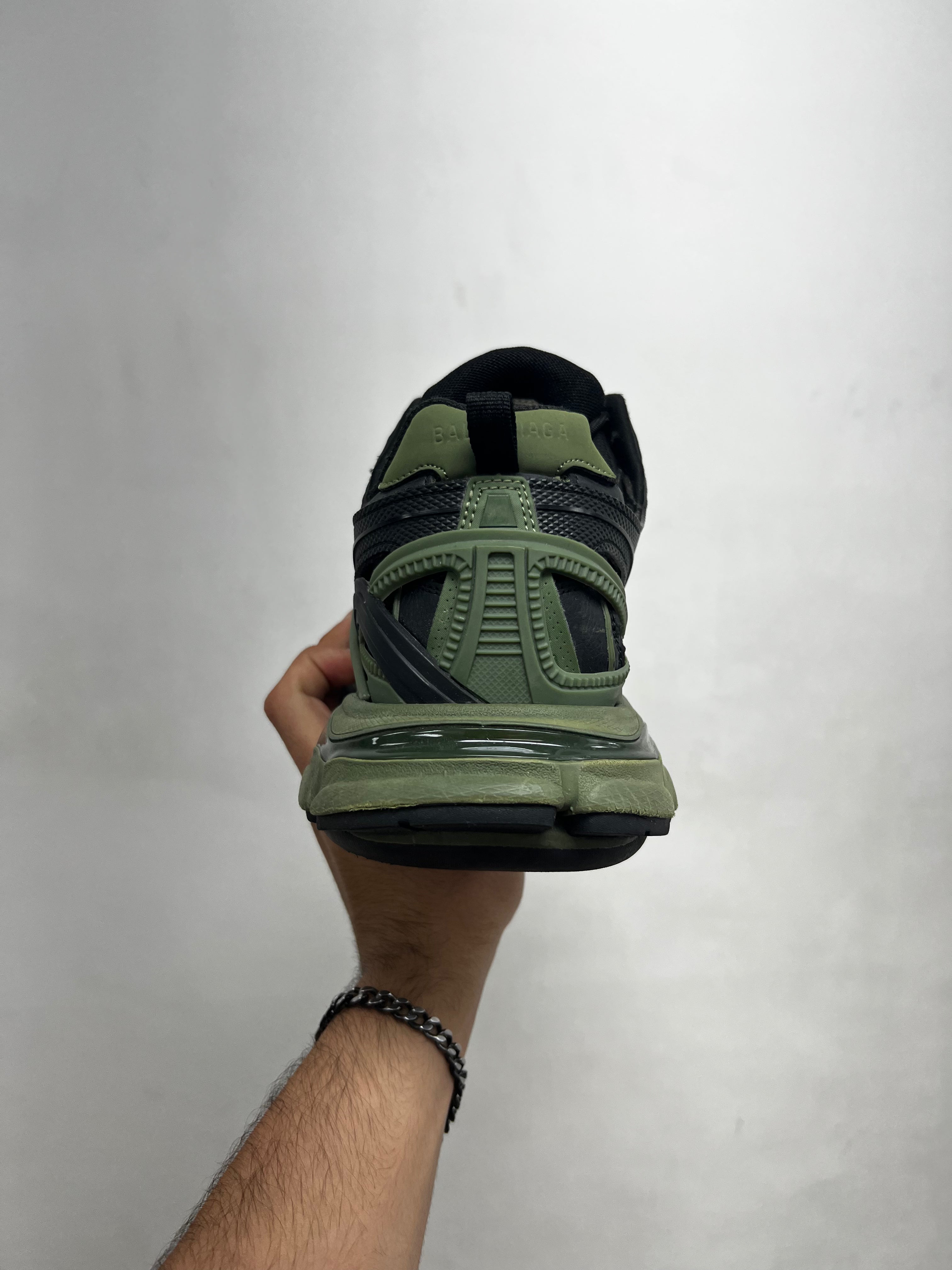 Balenciaga Olive Track 2 Sneakers