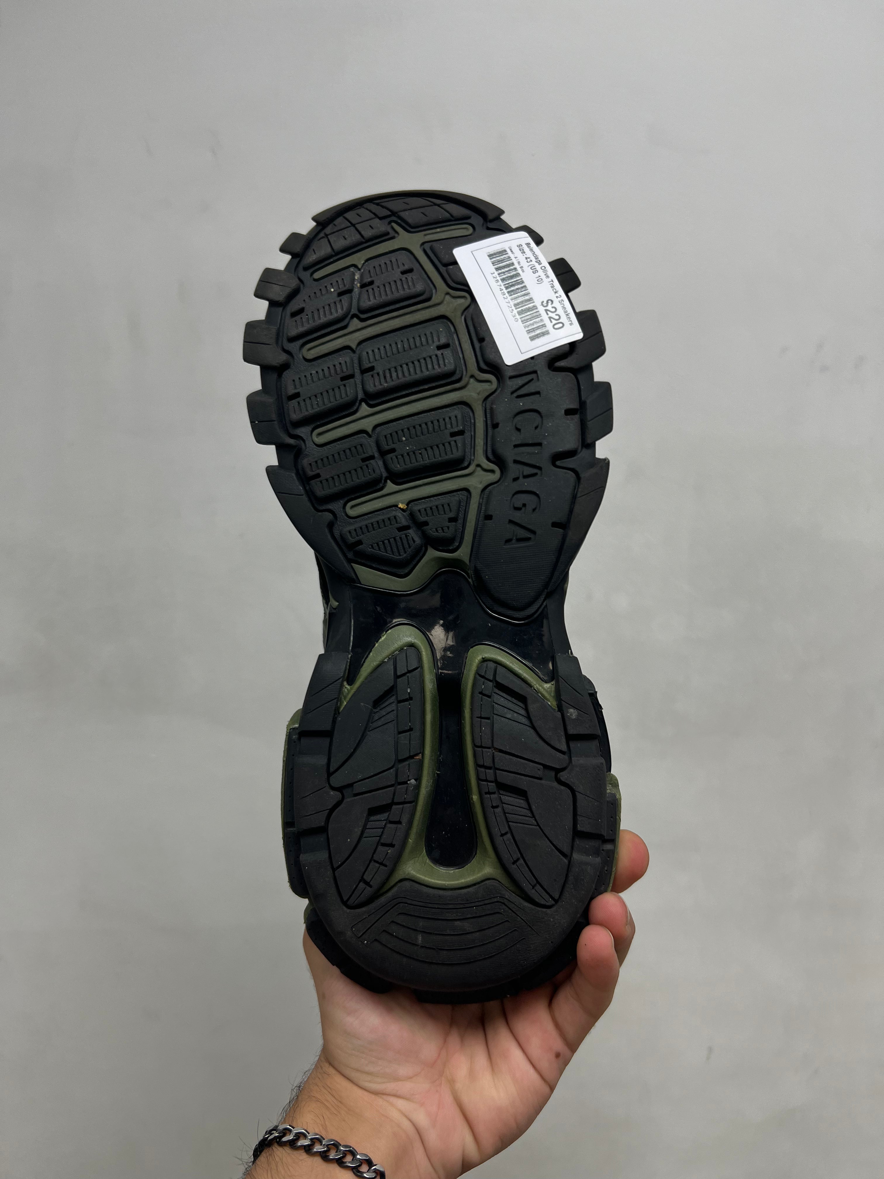 Balenciaga Olive Track 2 Sneakers